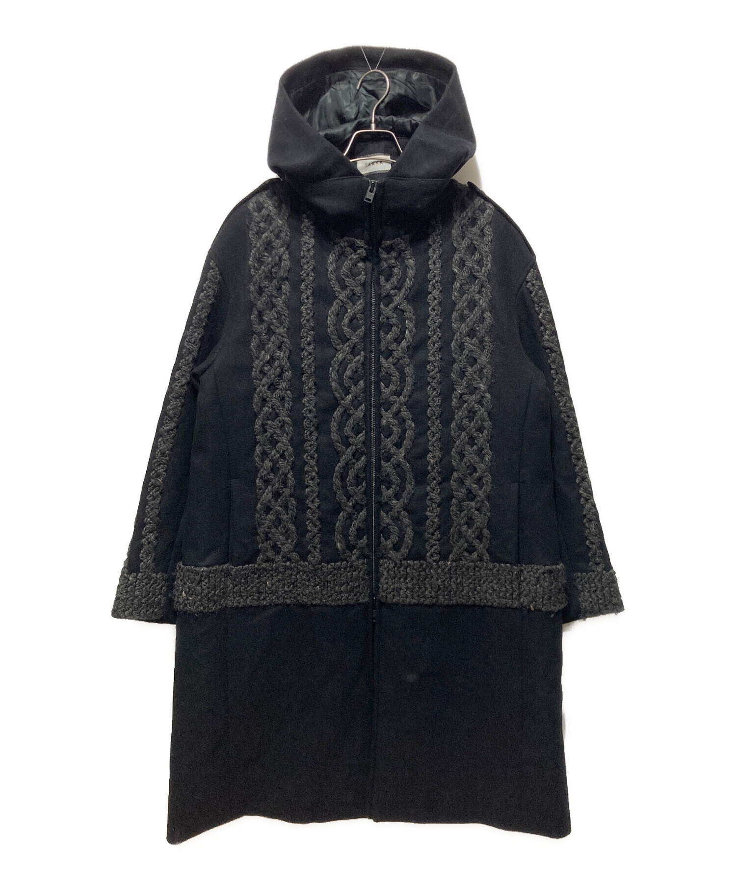 中古・古着通販】TAAKK (ターク) ウールカシミヤフーデッドコート 中古・古着通販】TAAKK (ターク) ウールカシミヤフーデッドコート