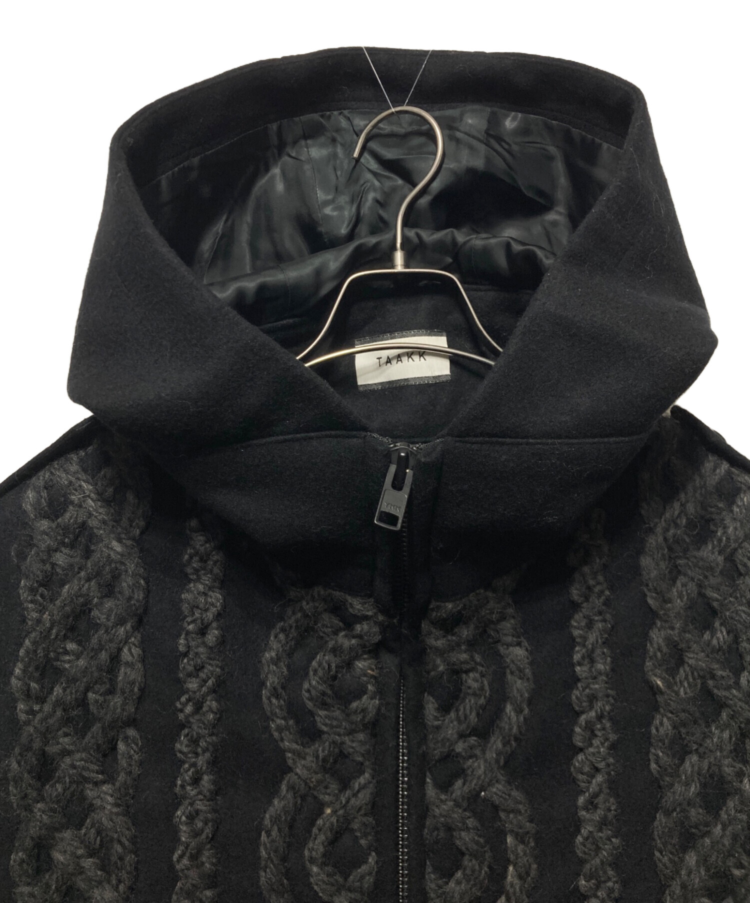 中古・古着通販】TAAKK (ターク) ウールカシミヤフーデッドコート