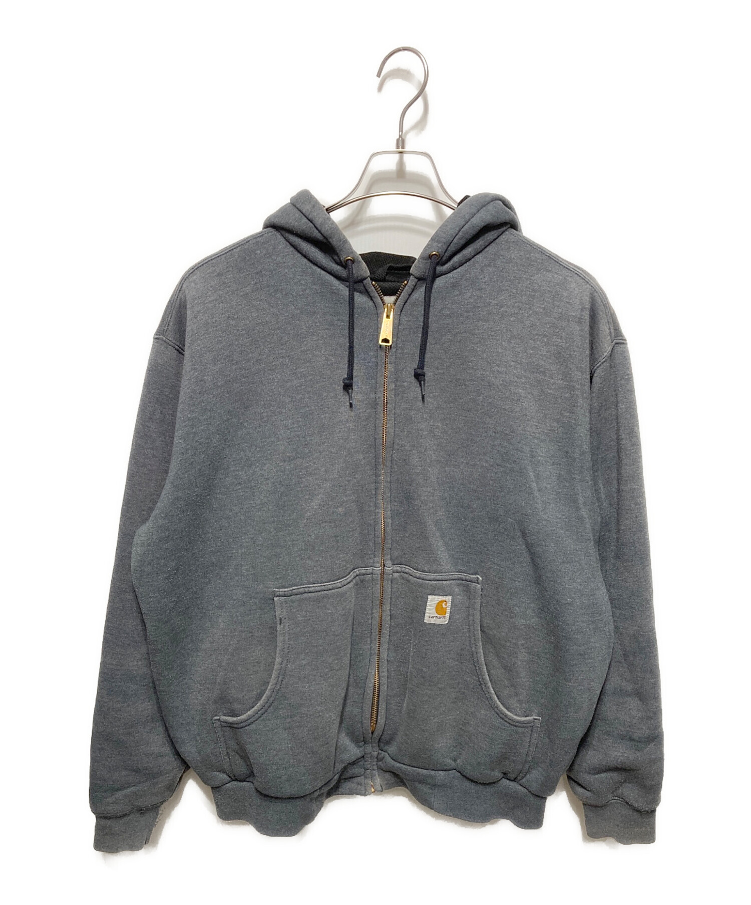 Carhartt ジップパーカー グレー 中古・古着通販】CarHartt (カーハート) ダブルフェイスジップパーカー