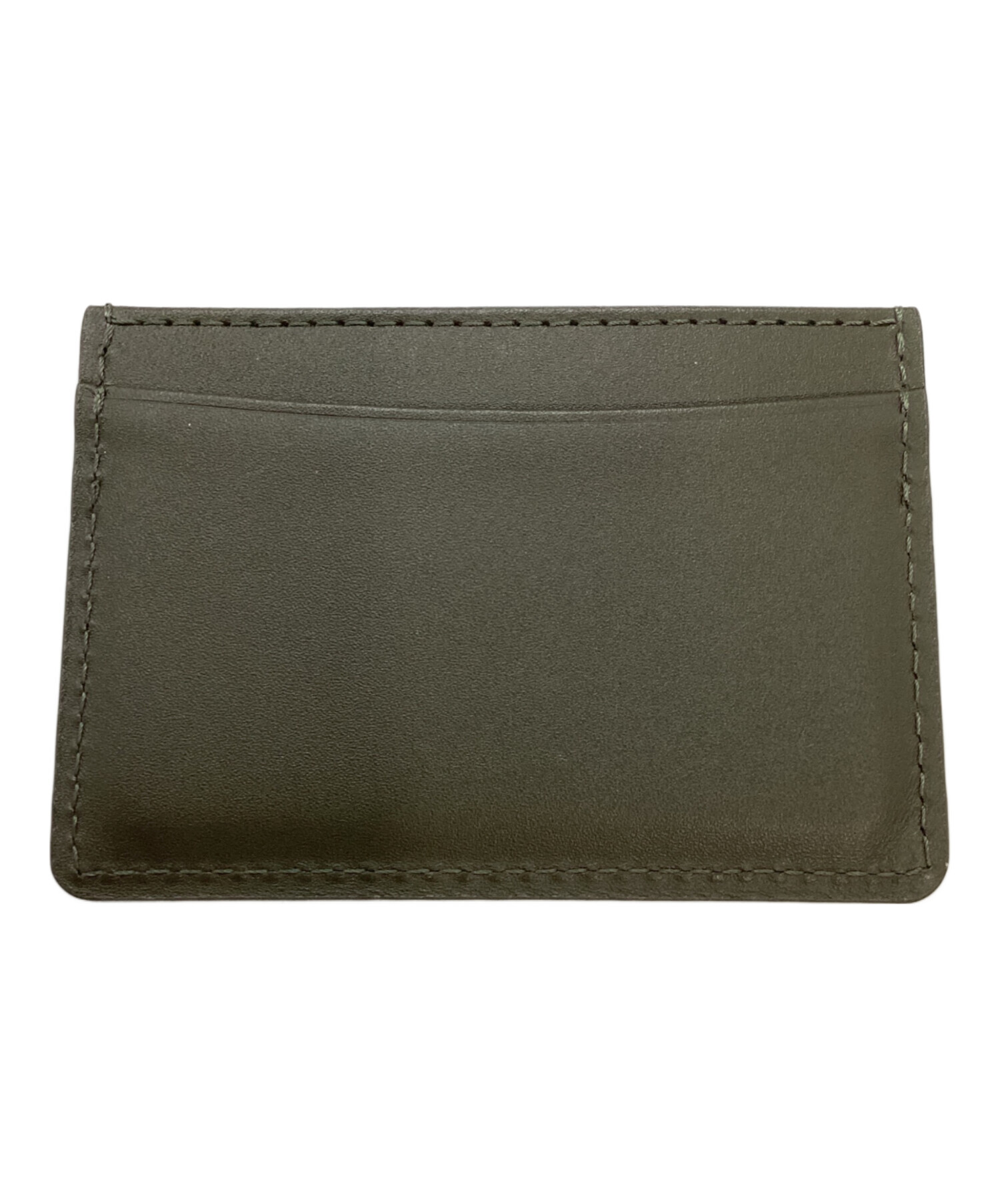 A.P.C. ダークグリーン ケース 中古・古着通販】A.P.C. (アーペーセー) カードケース ダークカーキ
