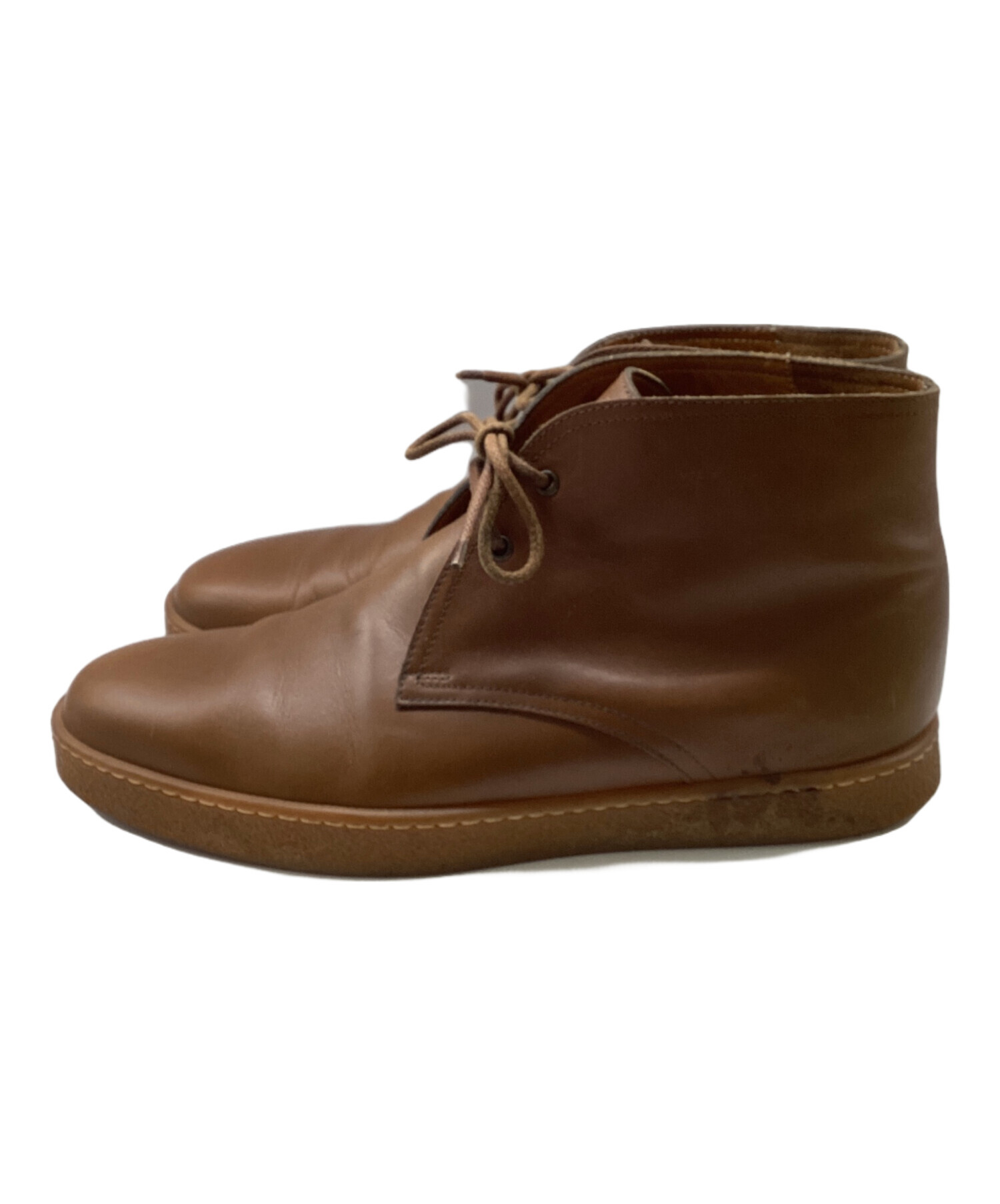 中古・古着通販】JOHN LOBB (ジョンロブ) アンクルブーツ ブラウン