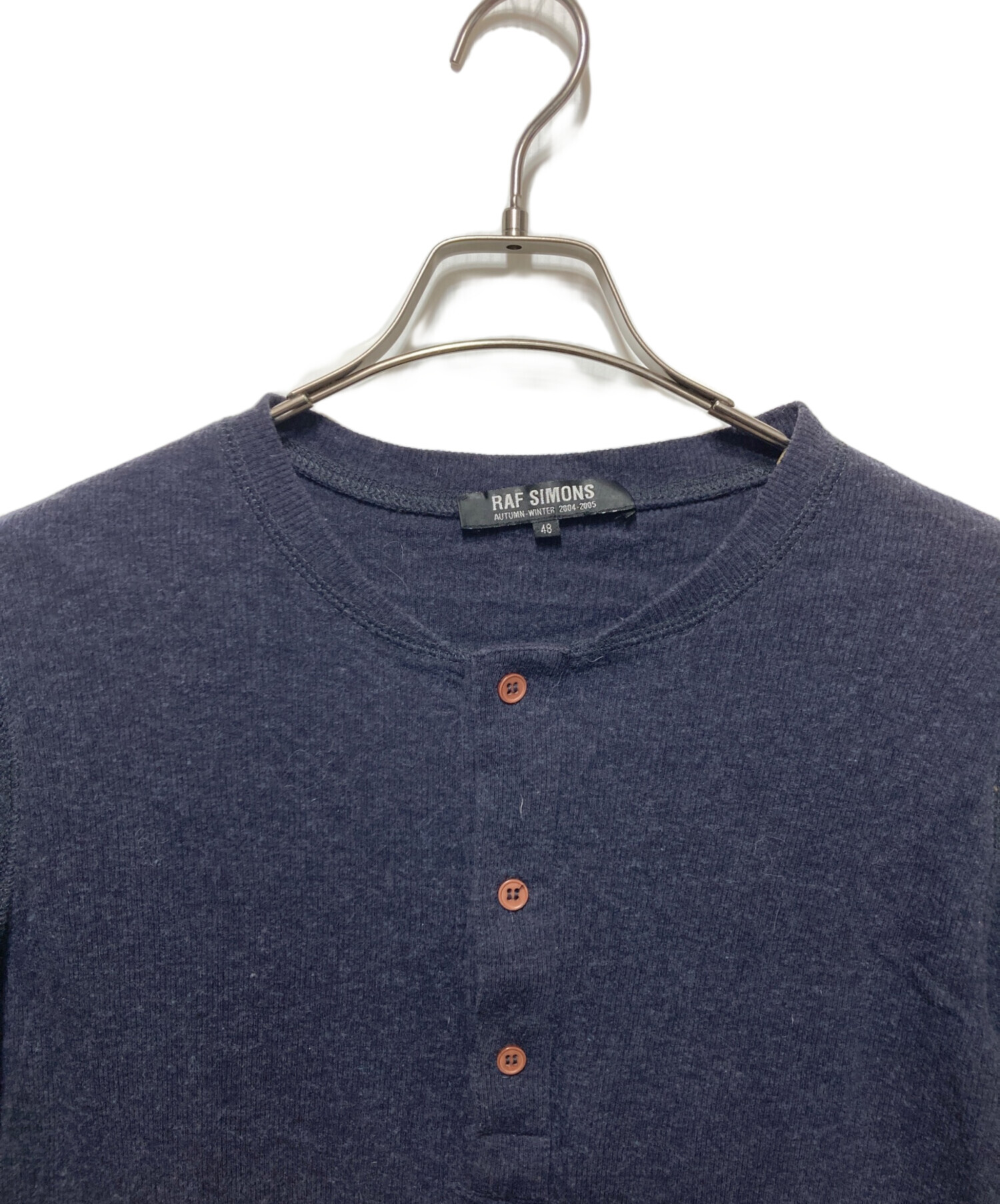 中古・古着通販】RAF SIMONS (ラフシモンズ) ヘンリーネックカットソー 