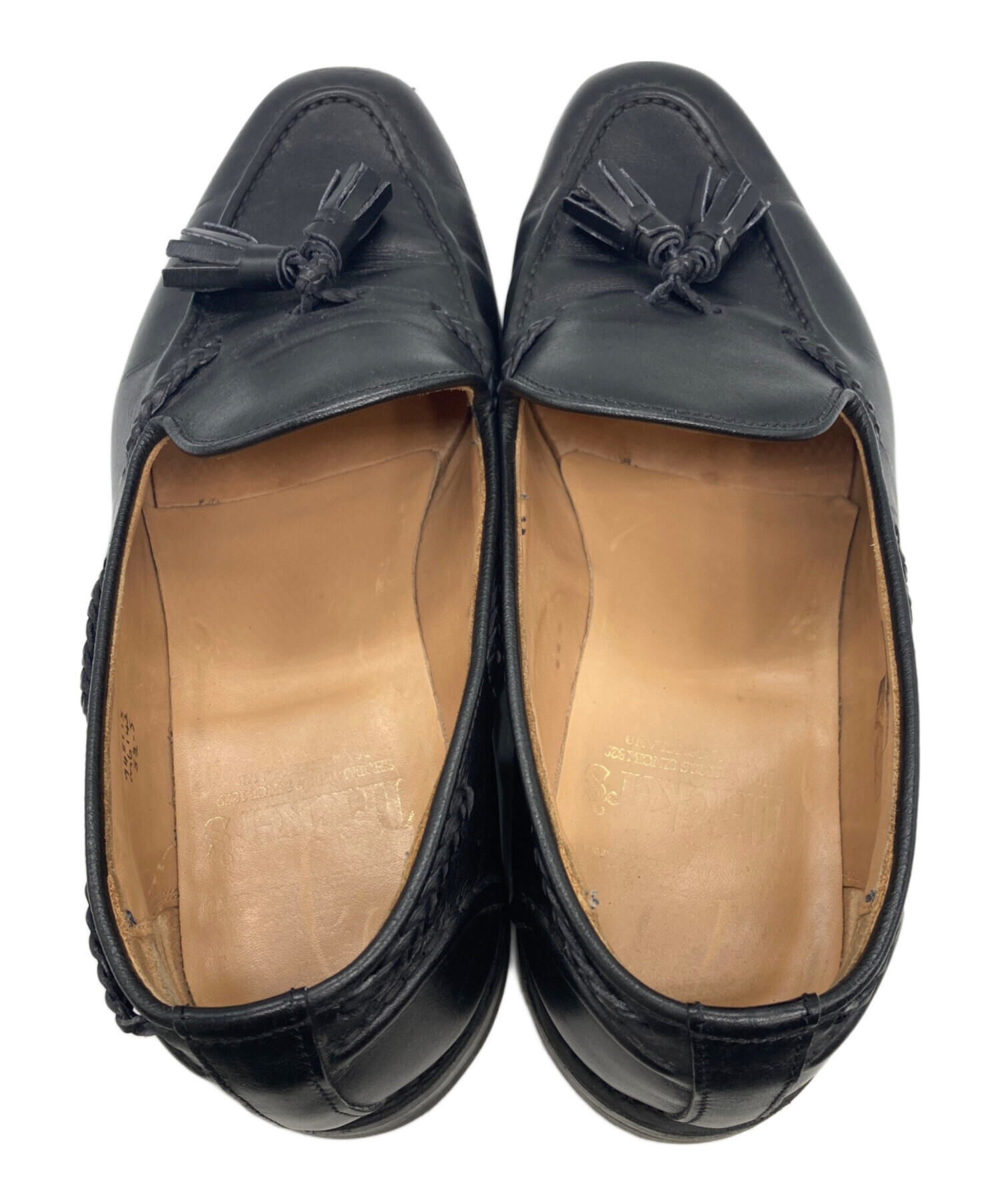 【美品】 トリッカーズ タッセルローファー ウィングチップ ブラック 中古・古着通販】Tricker's (トリッカーズ) タッセルローファー