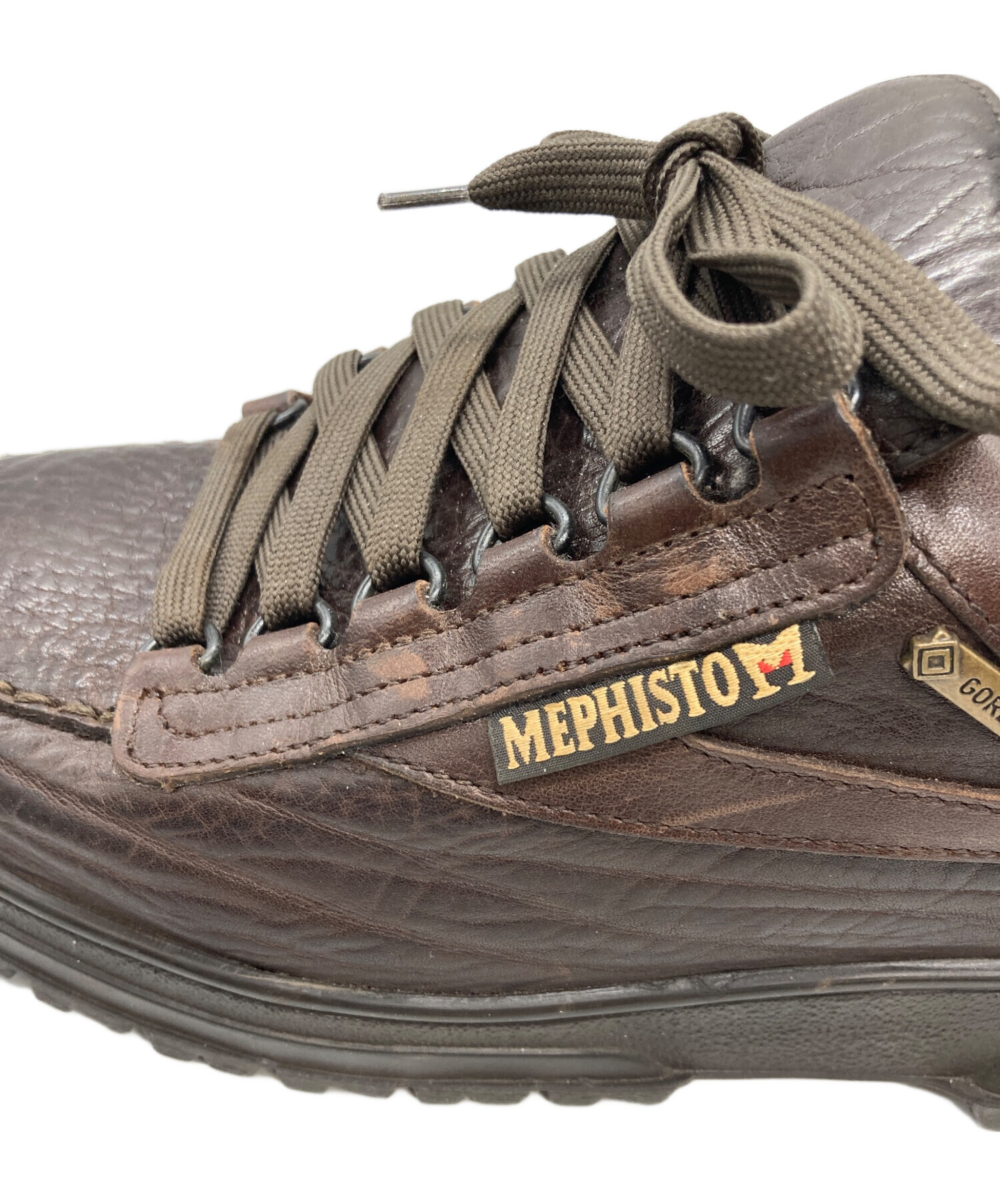 メフィスト（MEPHISTO）パンチングレザー・ヌバックスニーカー 中古・古着通販】MEPHISTO (メフィスト) レザースニーカー ブラウン