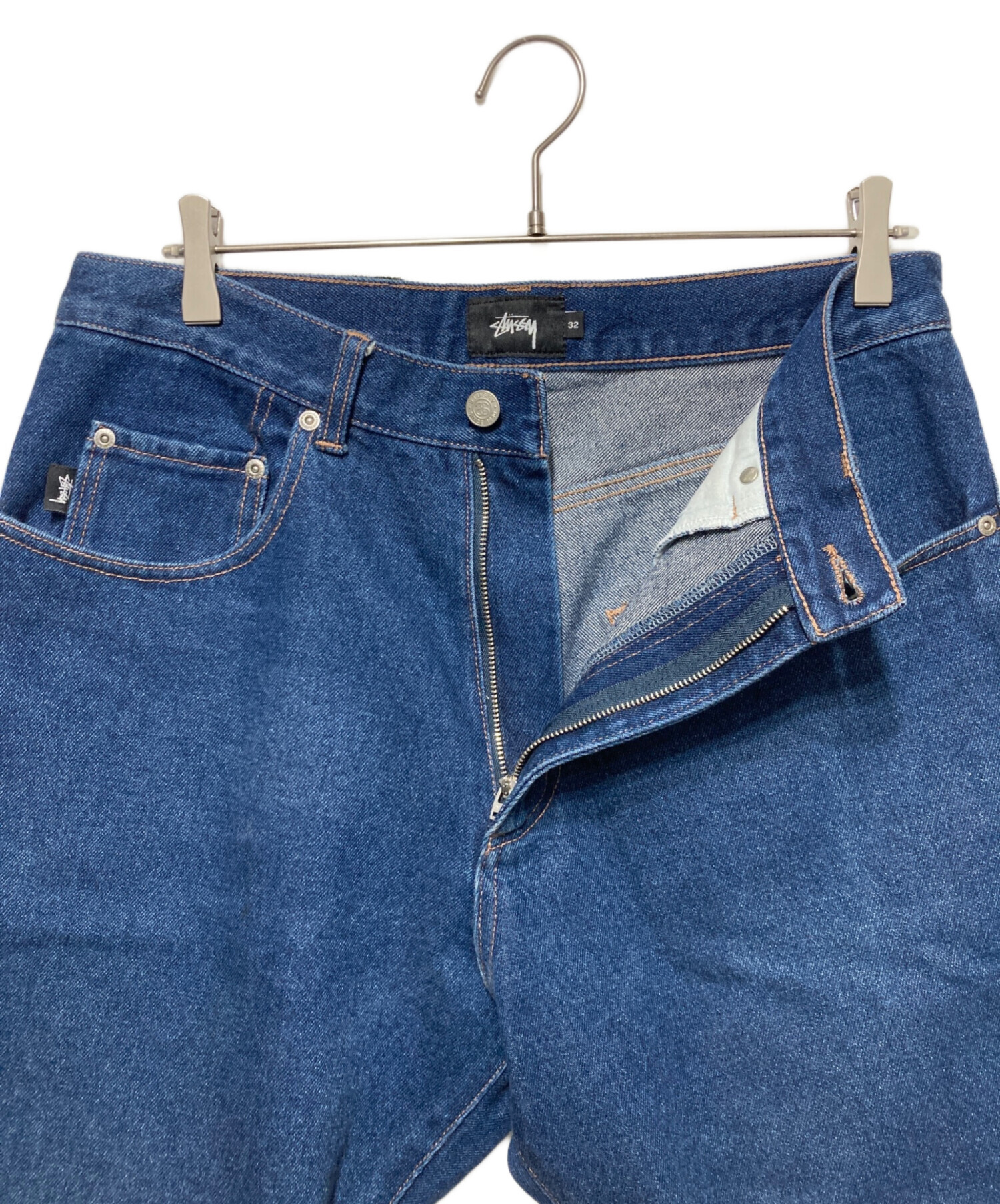 中古・古着通販】stussy (ステューシー) デニムハーフパンツ 