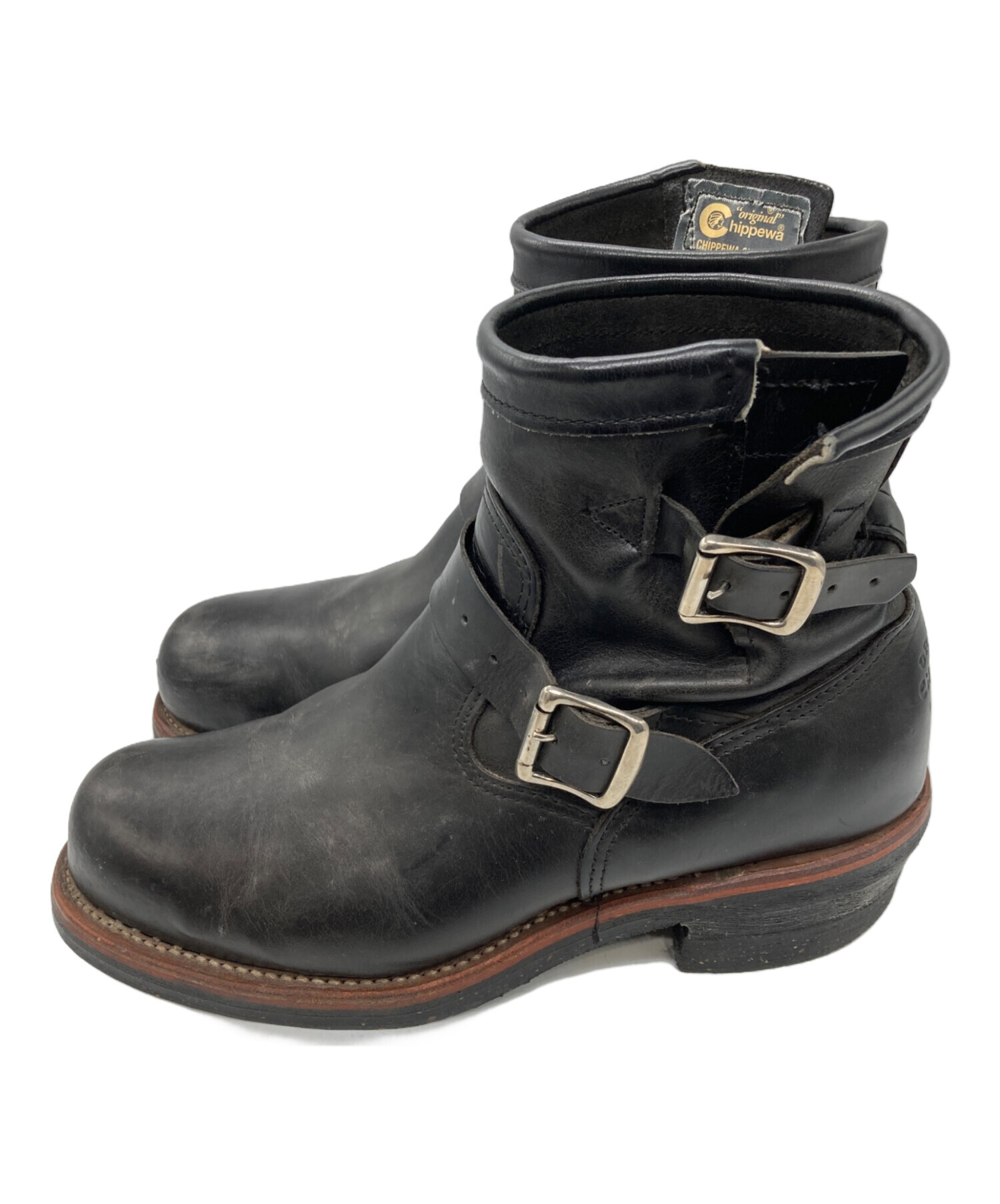 中古・古着通販】CHIPPEWA (チペワ) STEEL TOE ENGINEER ブラック