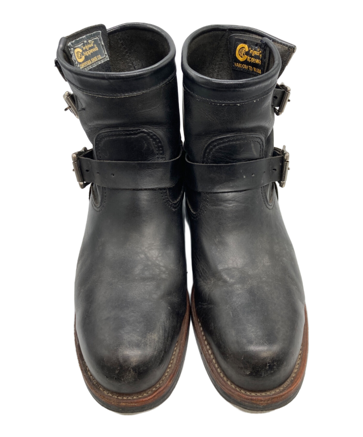 中古・古着通販】CHIPPEWA (チペワ) STEEL TOE ENGINEER ブラック