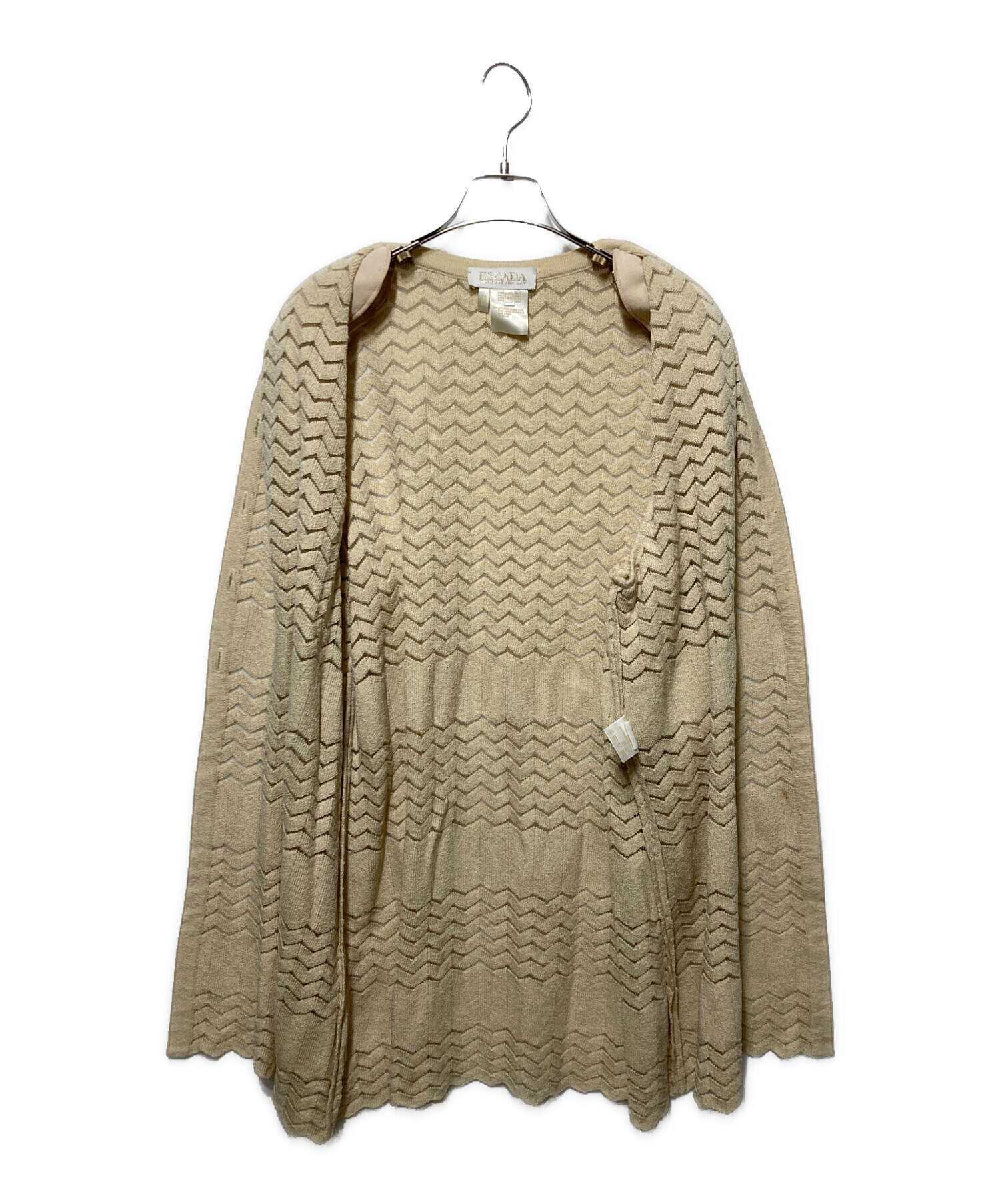 中古・古着通販】ESCADA (エスカーダ) 金釦ロングカーディガン 