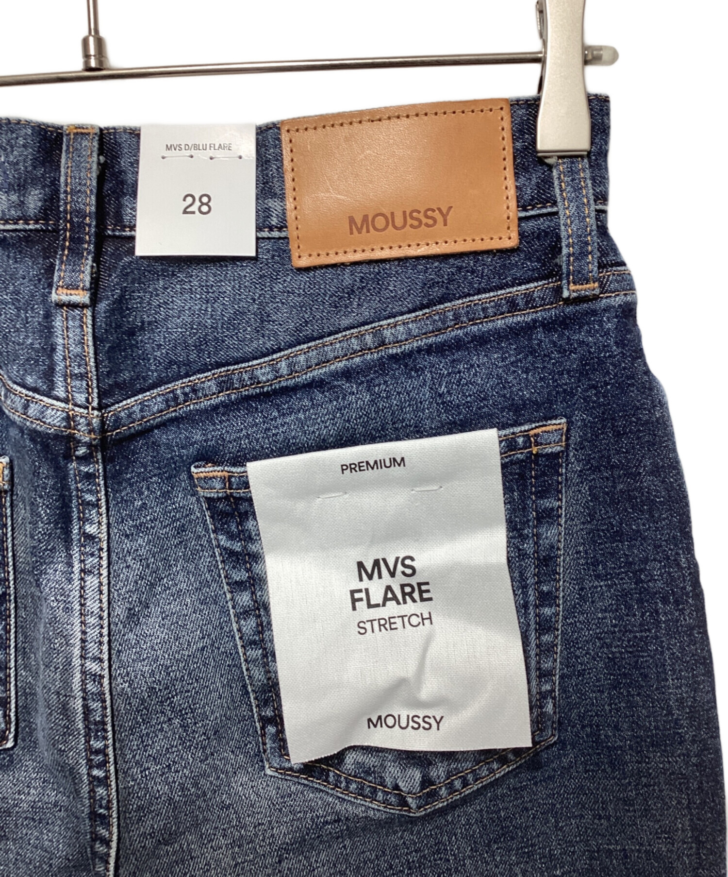 中古・古着通販】moussy (マウジー) MVS D/BLU FLARE インディゴ