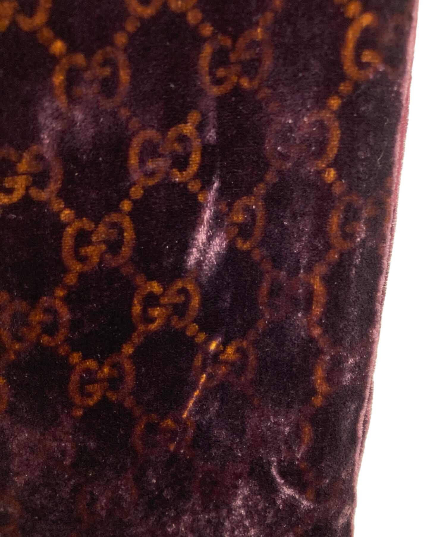 新品同様 GUCCI グッチ ベロアストール ブラック レディース 古着 中古 USED 中古・古着通販】GUCCI (グッチ) マフラー ブラック｜ブランド・古着