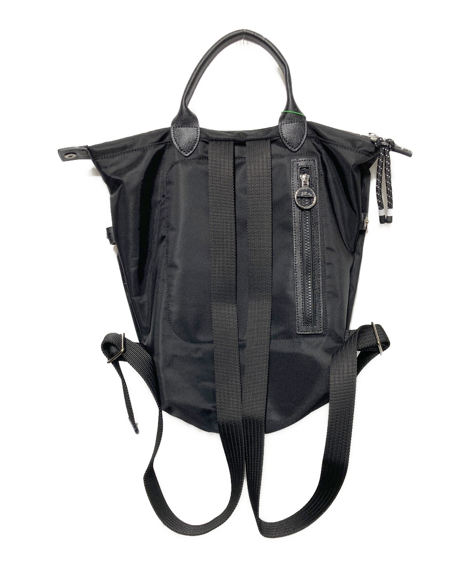 中古・古着通販】LONGCHAMP (ロンシャン) バックパック ブラック 