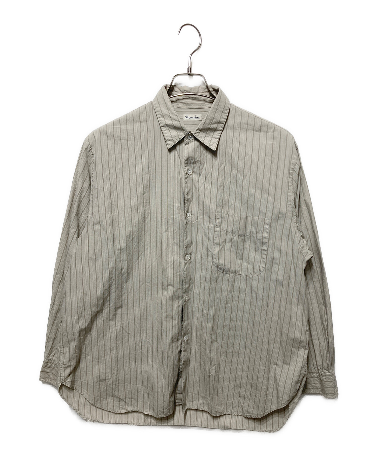 中古・古着通販】STEVEN ALAN (スティーブンアラン) ストライプシャツ 