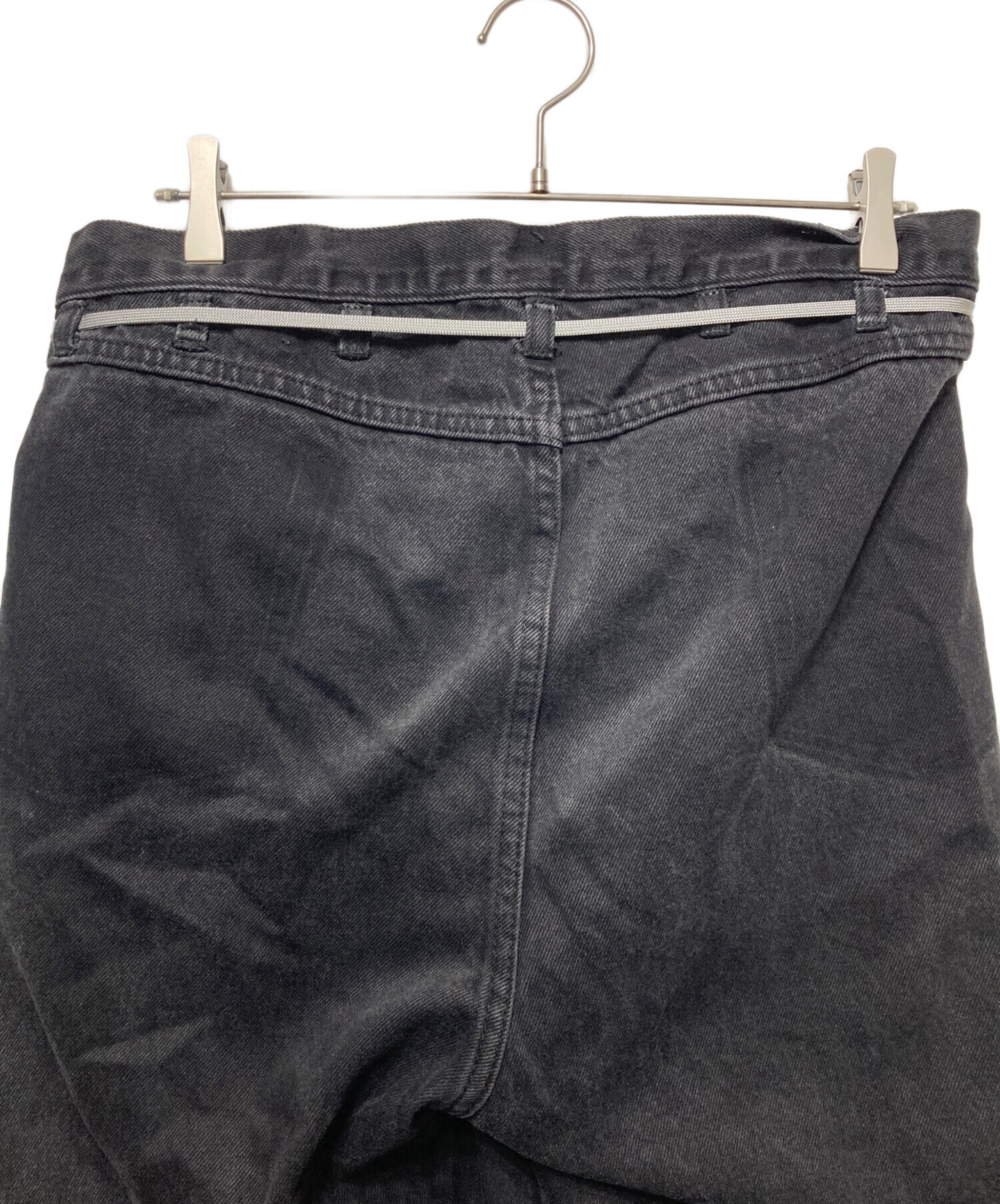 メゾンエウレカ　ブラックデニム 中古・古着通販】MAISON EUREKA (メゾンエウレカ) 再構築デニムパンツ