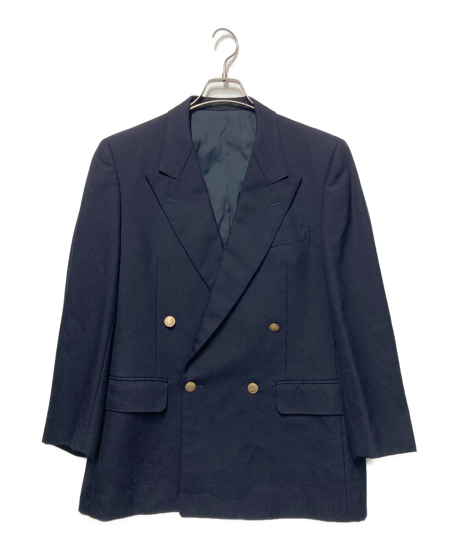 美品 バーバリーBurberrys ジャケットダブル　金ボタン ネイビー BURBERRY - ☆未使用 バーバリー 金ボタン ダブル テーラード