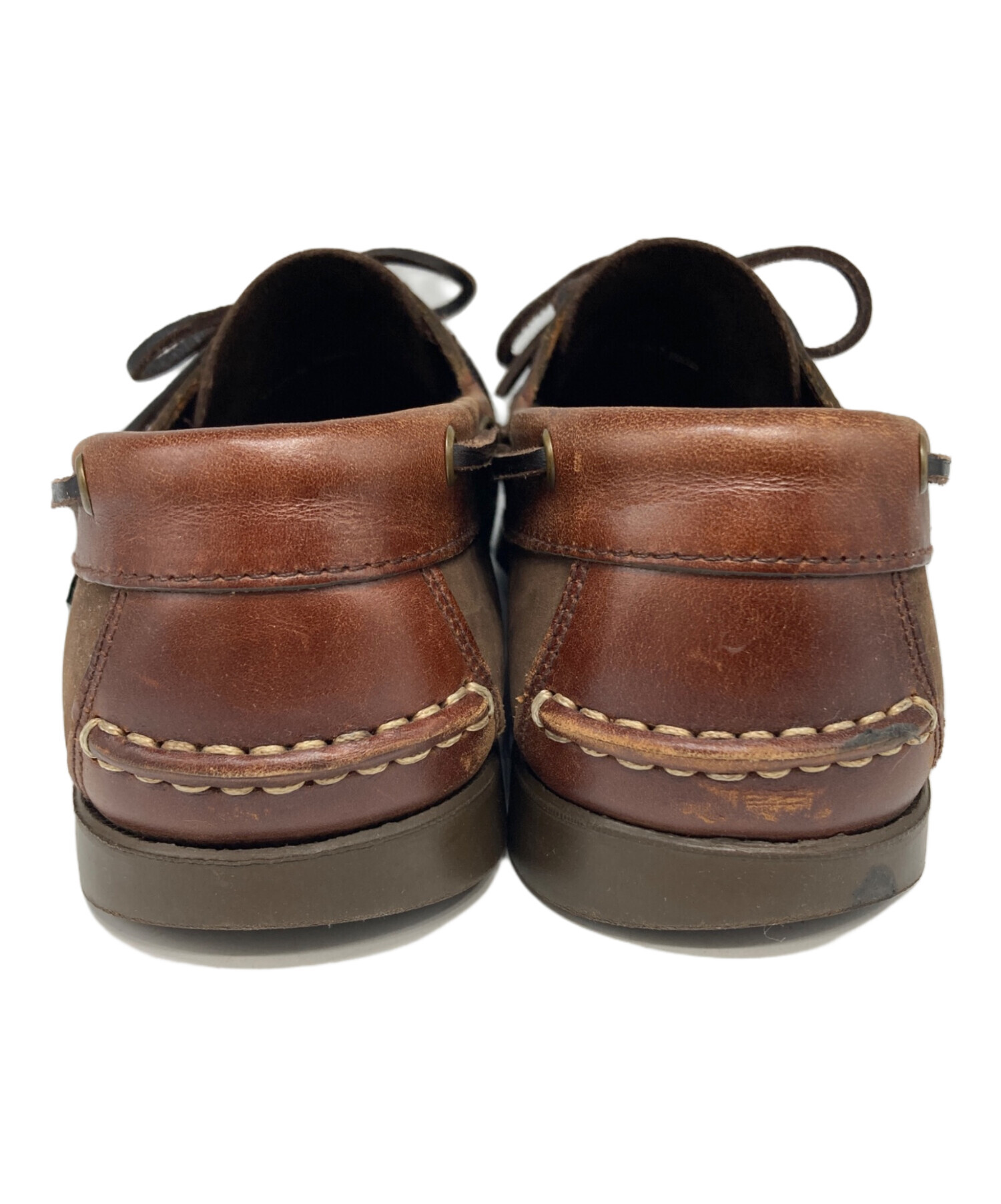 希少 Paraboot デッキシューズ デカタグ 5.5 ブラウン 中古・古着通販】PARABOOT (パラブーツ) デッキシューズ ブラウン