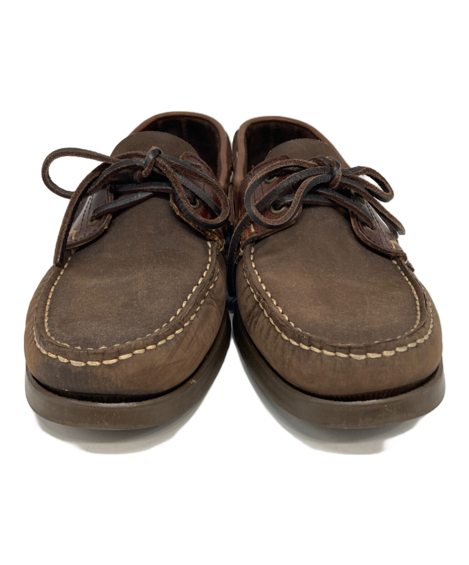 値下げ済み！Paraboot スエード ティエール デッキシューズ 26.5相当 中古・古着通販】PARABOOT (パラブーツ) デッキシューズ ブラウン