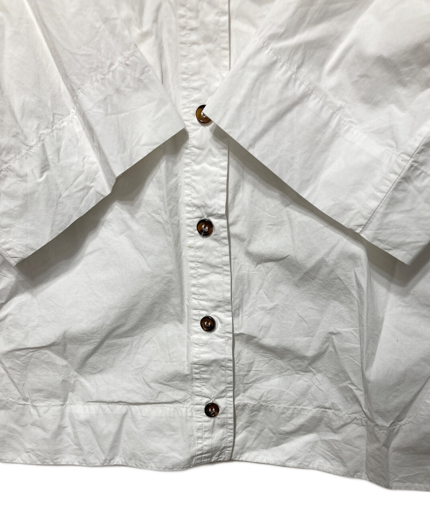 中古・古着通販】GANNI (ガニー) Cotton Poplin Collared Blouse 