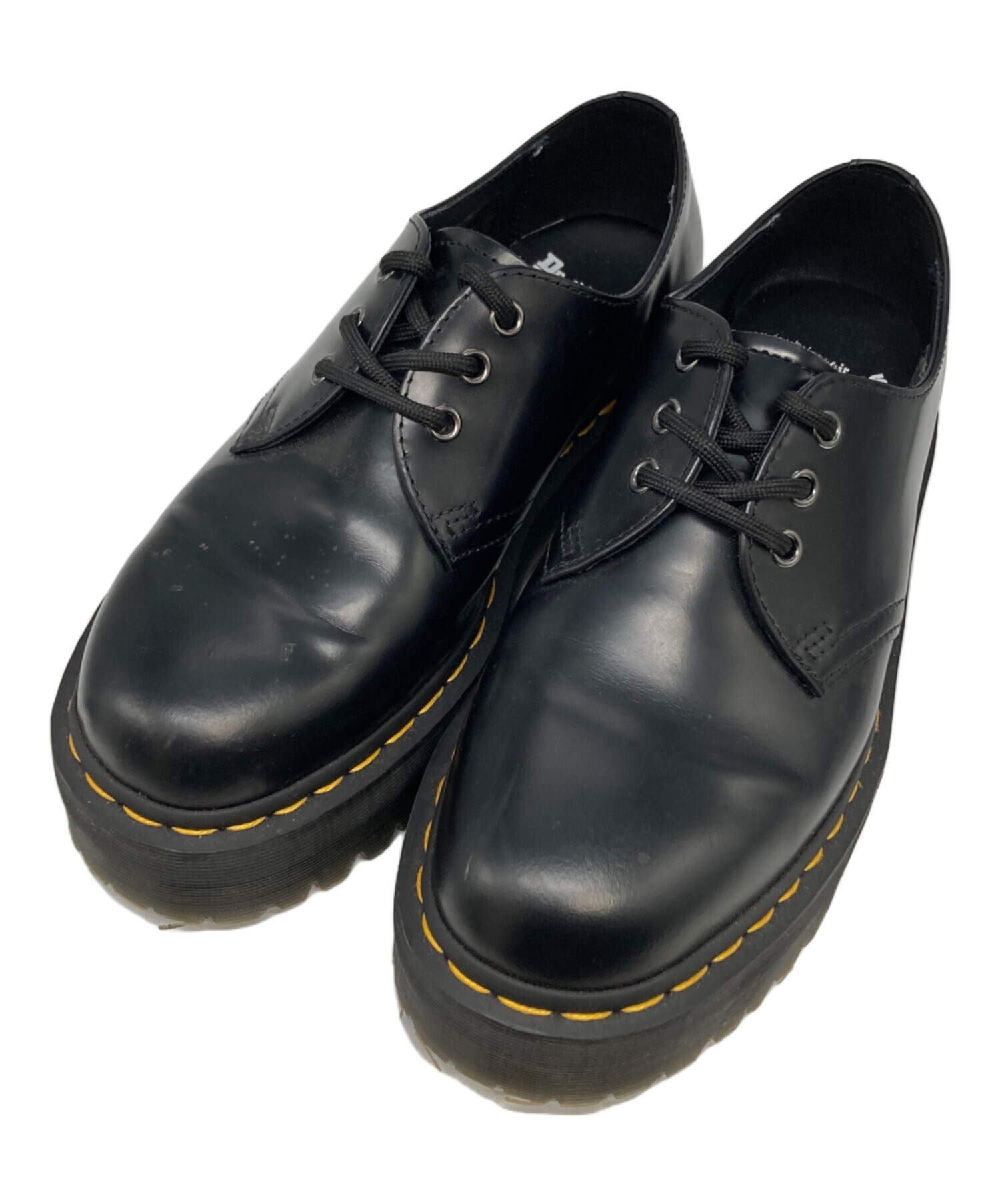 Dr.Martens 1461 QUAD 3ホールシューズブラック⚠️値下げ中です 中古・古着通販】Dr.Martens (ドクターマーチン) 1461 QUAD 3 ホール
