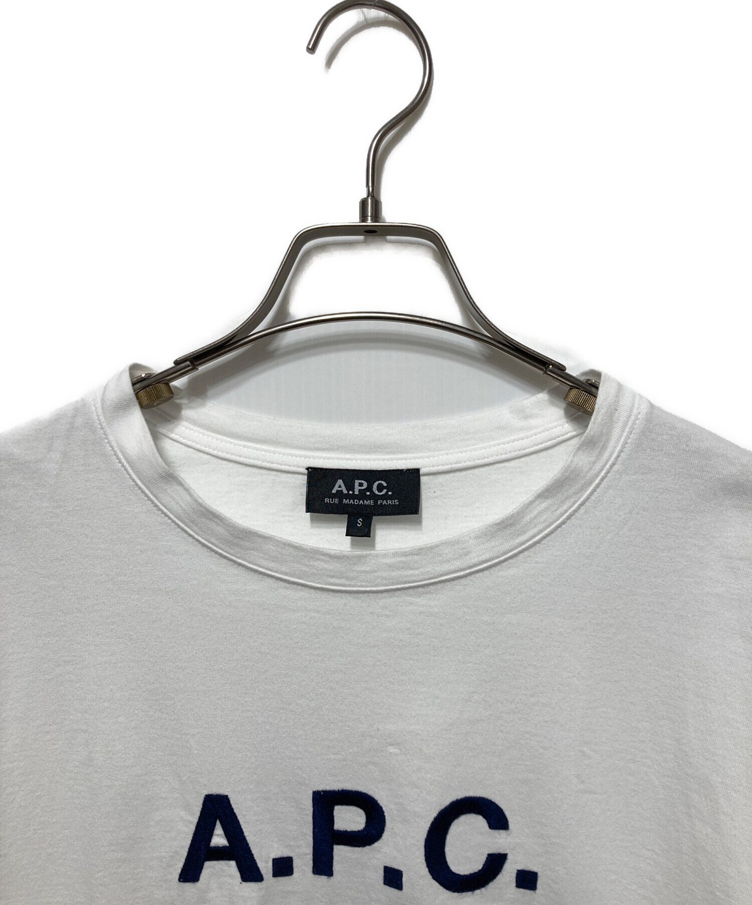 中古・古着通販】A.P.C. (アーペーセー) RUE MADAME ロゴTシャツ 