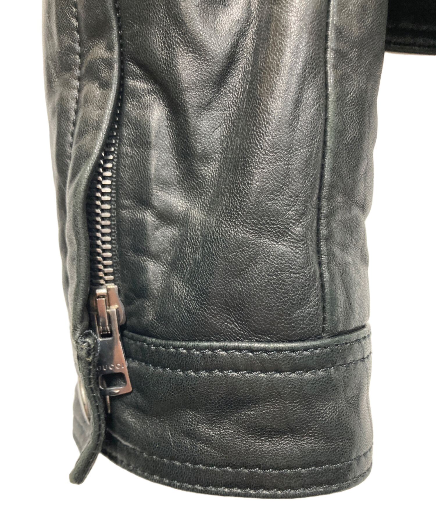 中古・古着通販】GUCCI (グッチ) シングルライダースジャケット