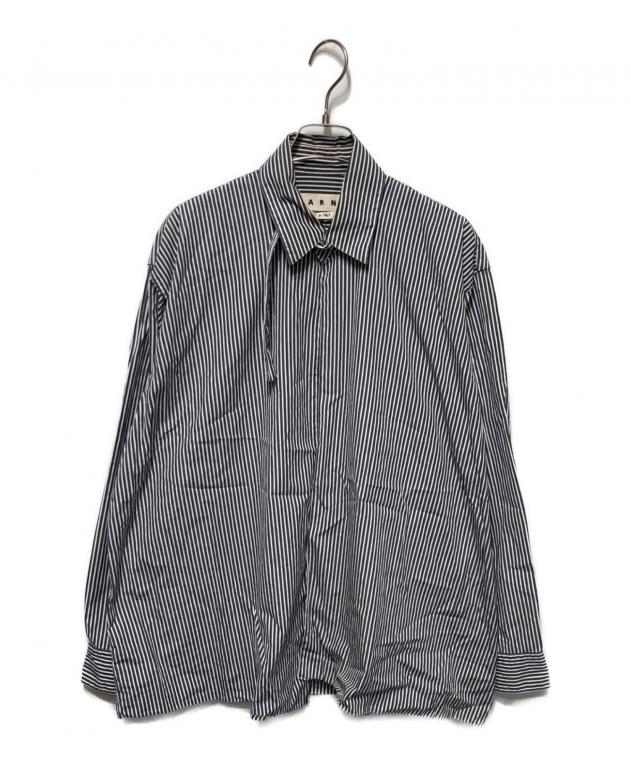 中古・古着通販】MARNI (マルニ) ストライプシャツ ホワイト×ブラック 