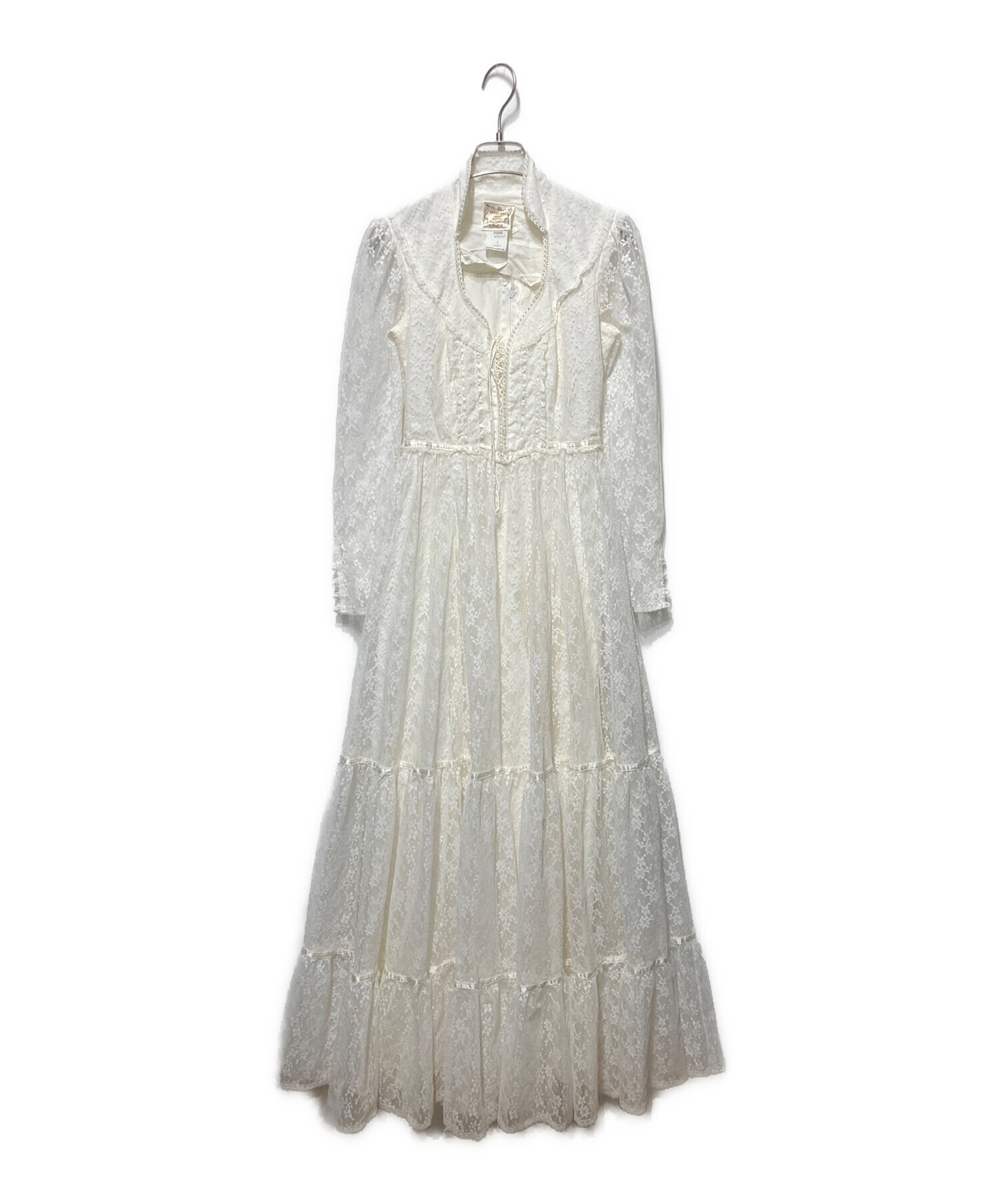 中古・古着通販】gunne sax (ガ二―サックス) フラワーレースワンピース 