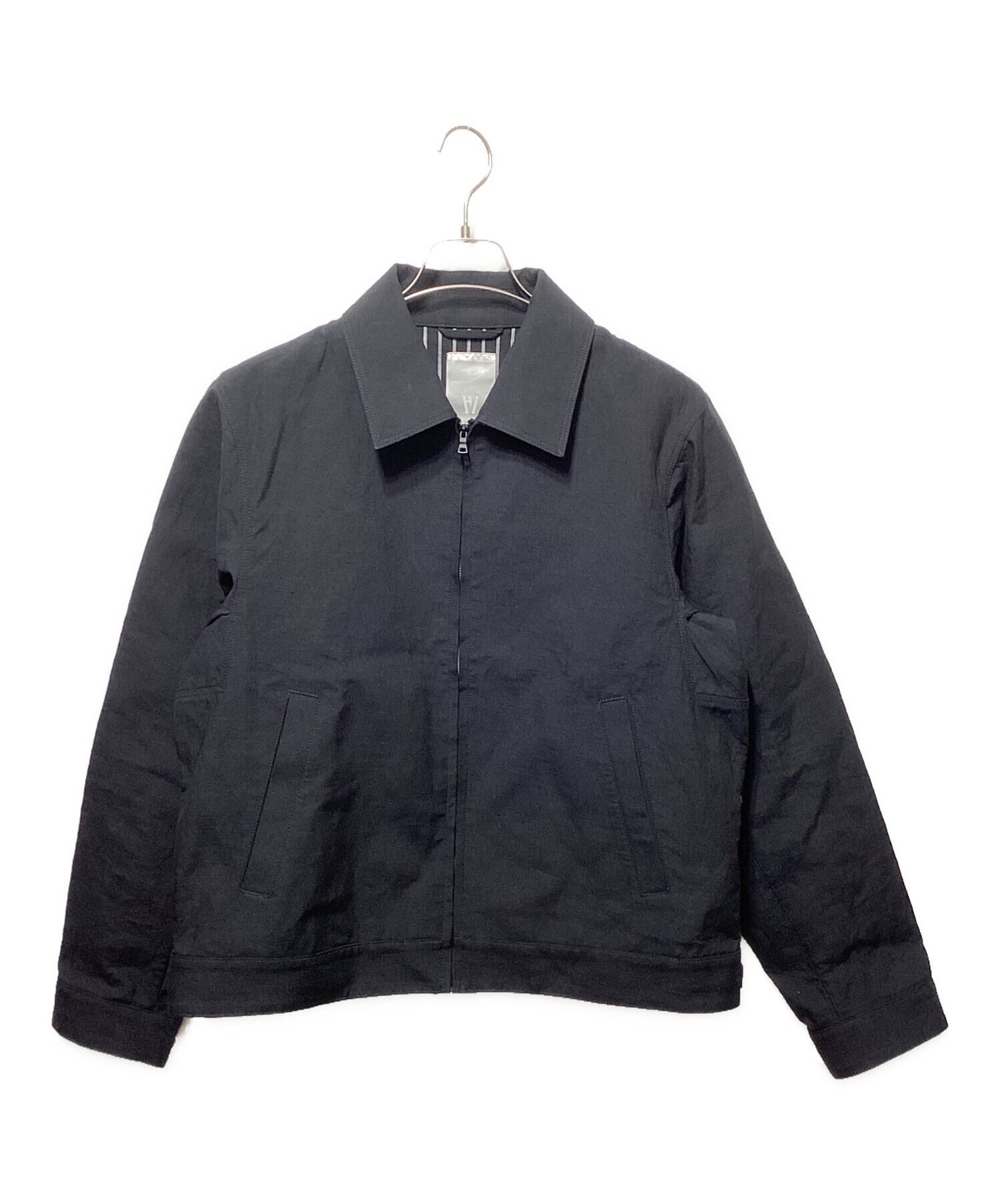 中古・古着通販】HUM VENT (ヒューベント) リネンジャケット ネイビー 