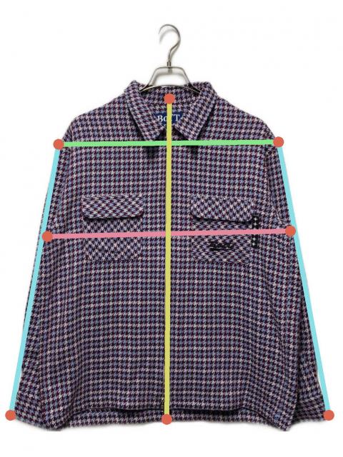 中古・古着通販】BoTT (ボット) Zip-up Flannel Shirt/ジップアップ