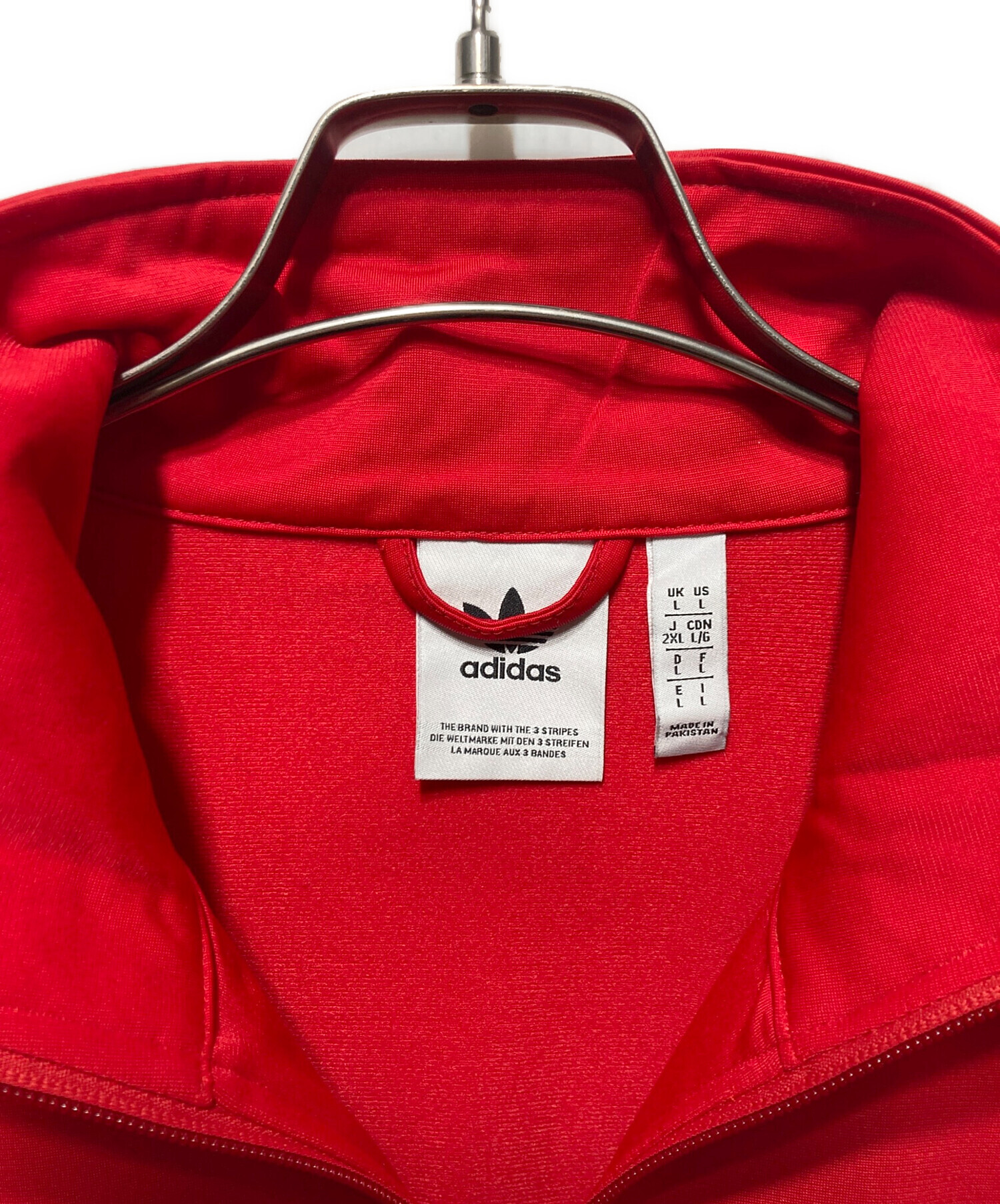 良品adidasアディダストラックジャケットファイヤーバード刺繍ロゴレッド2XL 中古・古着通販】adidas (アディダス) クラシックス ファイヤーバード