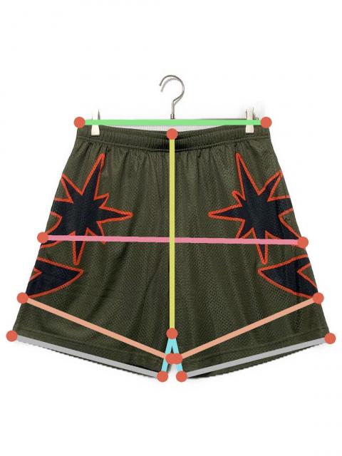 中古・古着通販】BoTT (ボット) Big B Logo Mesh Shorts カーキ サイズ
