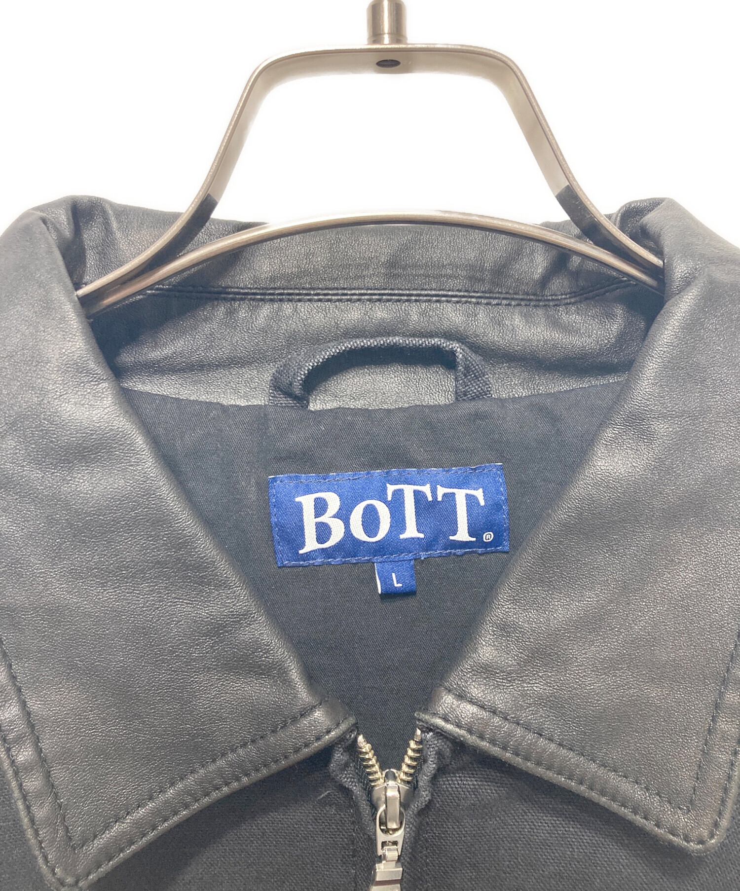 VINTAGE加工 BoTT CreativeDrugStore ジャケット 中古・古着通販】BoTT (ボット) Leather Collar Work Jacket/レザー