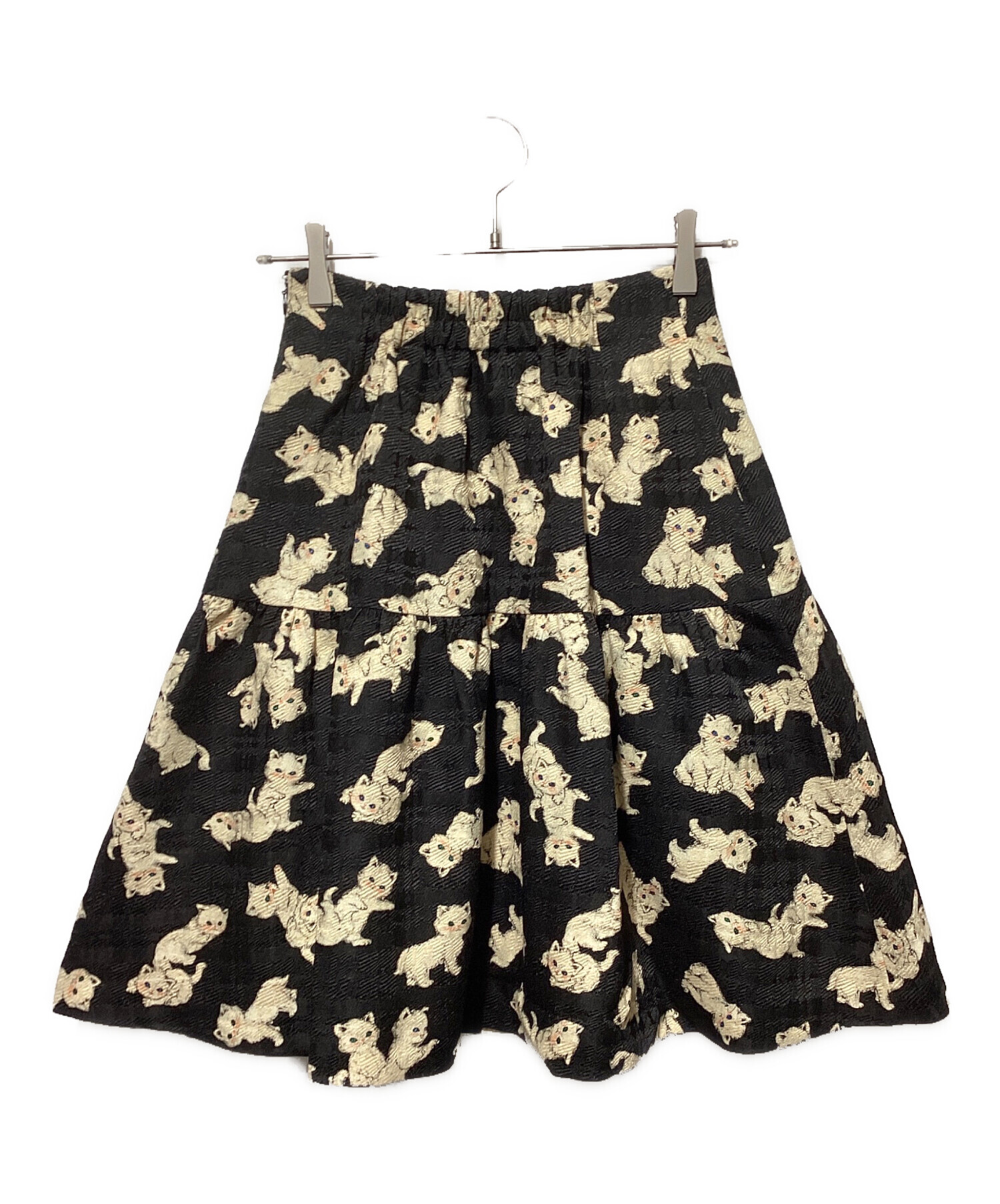 未使用 大きいサイズ ユキエモン yukiemon yukiemon 5th collection 幼なじみ柄 ブラウス 3L/ブラック 総柄【2400014406634】 中古・古着通販】yukiemon (ユキエモン) 猫総柄スカート ブラック