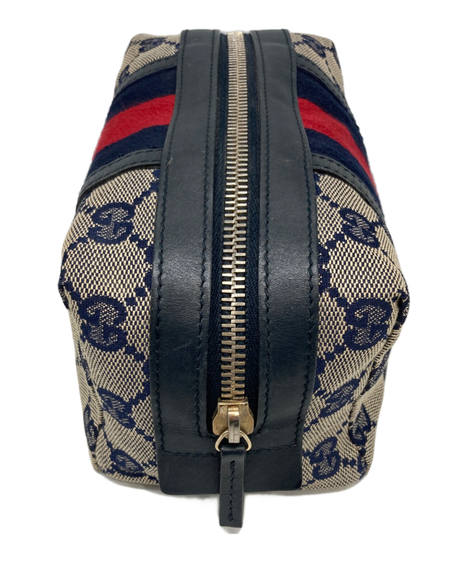 中古・古着通販】GUCCI (グッチ) ポーチ ネイビー｜ブランド・古着通販
