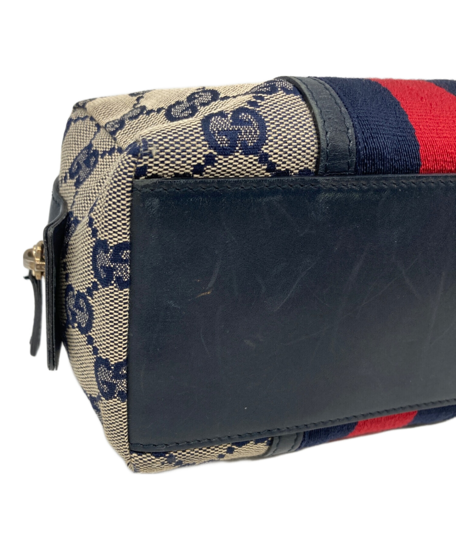 中古・古着通販】GUCCI (グッチ) ポーチ ネイビー｜ブランド・古着通販