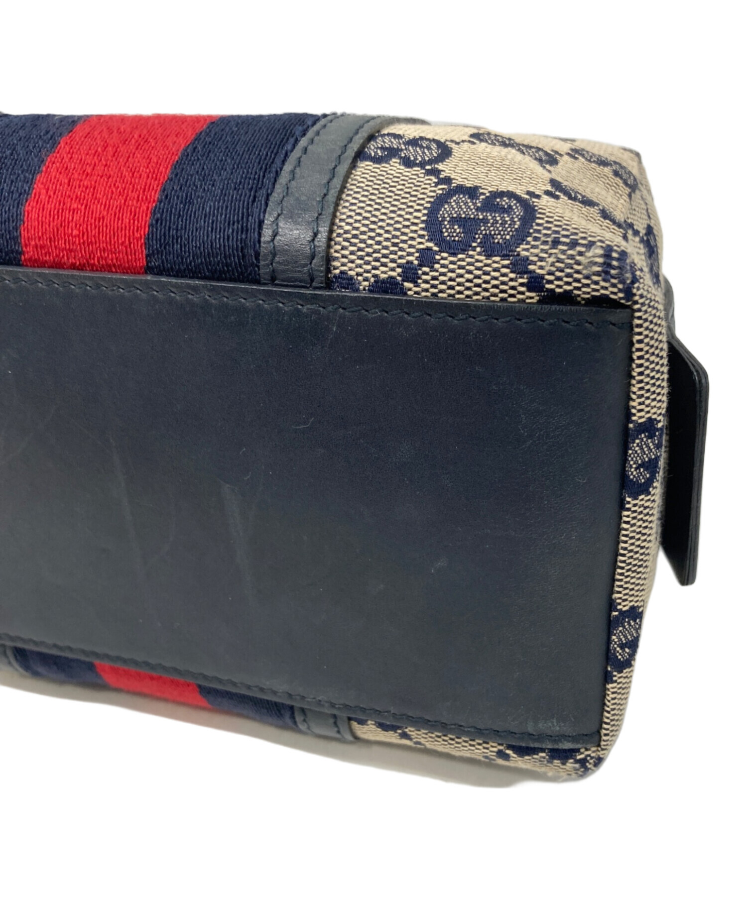 中古・古着通販】GUCCI (グッチ) ポーチ ネイビー｜ブランド・古着通販