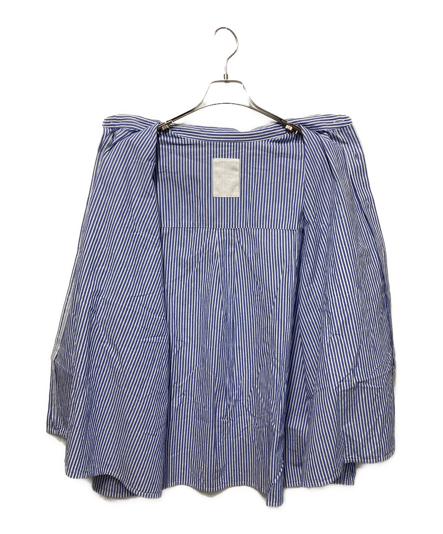 中古・古着通販】whowhat (フーワット) 5X SHIRT ブルー×ホワイト