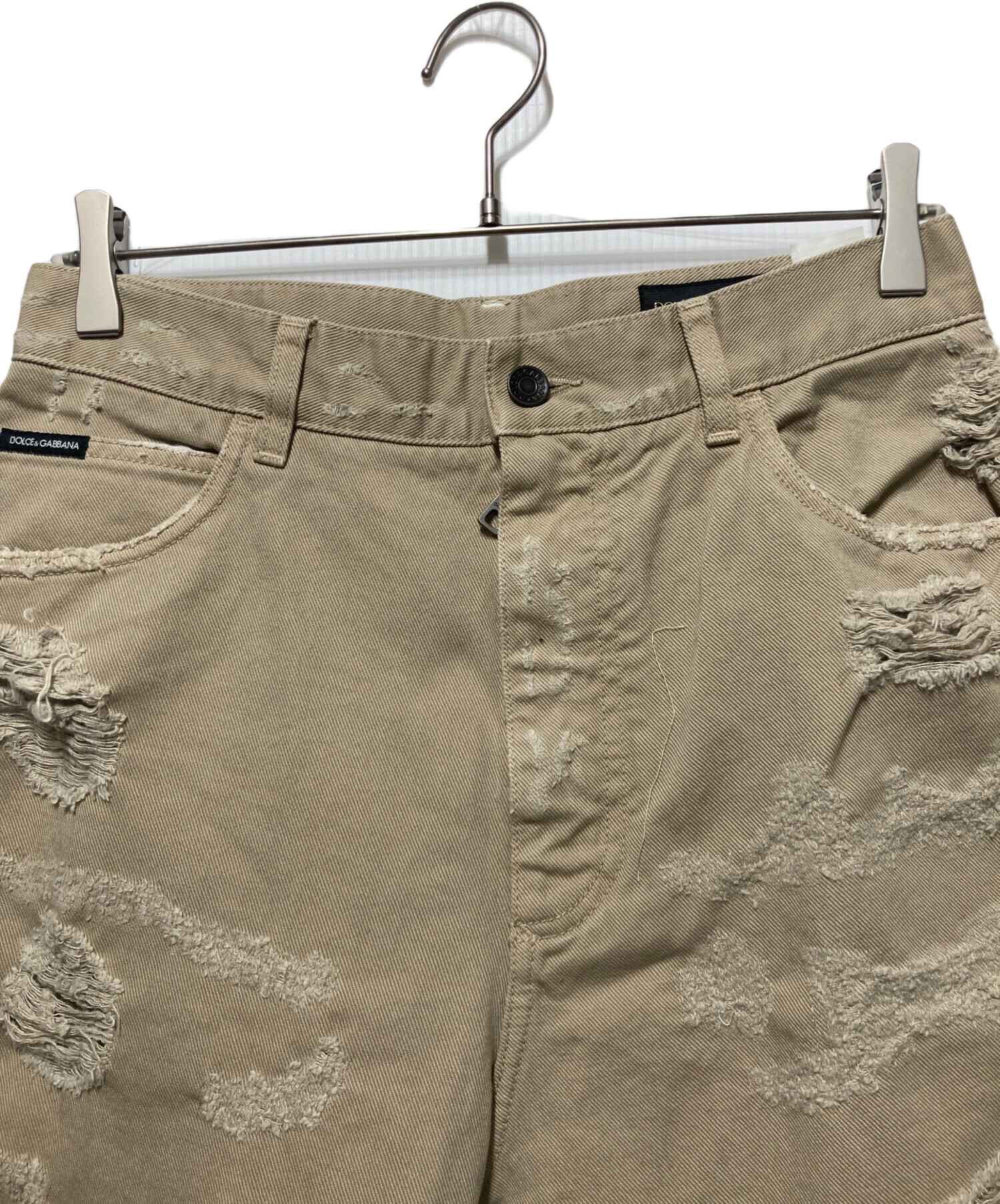 DOLCE&GABBANA ブラウス 38(S位) ベージュ 【古着】【中古】 中古・古着通販】DOLCE & GABBANA (ドルチェ＆ガッバーナ) ダメージ