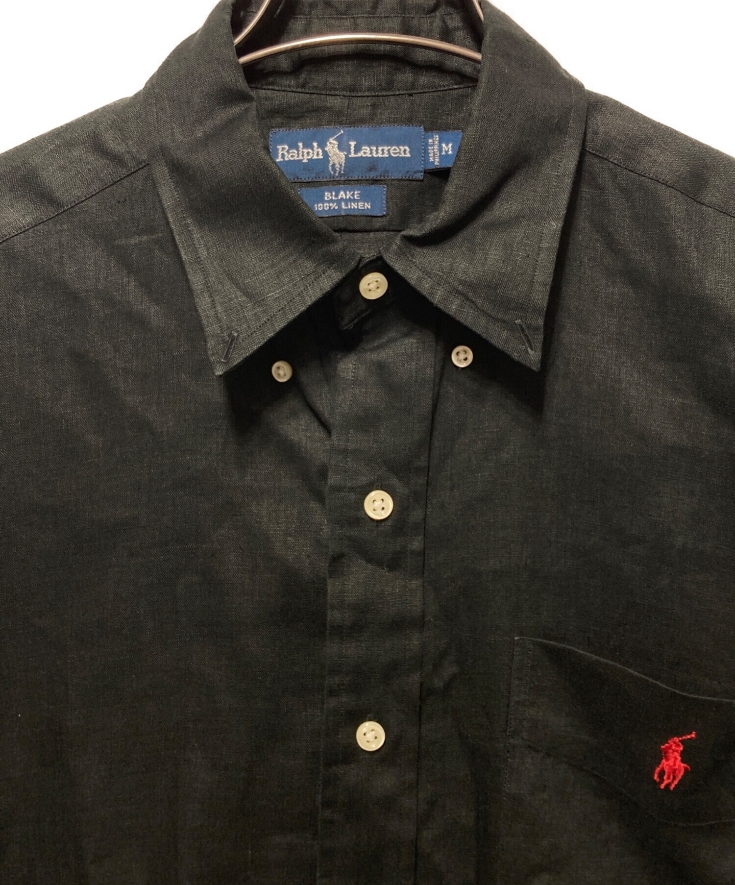 中古・古着通販】RALPH LAUREN (ラルフローレン) リネン半袖シャツ
