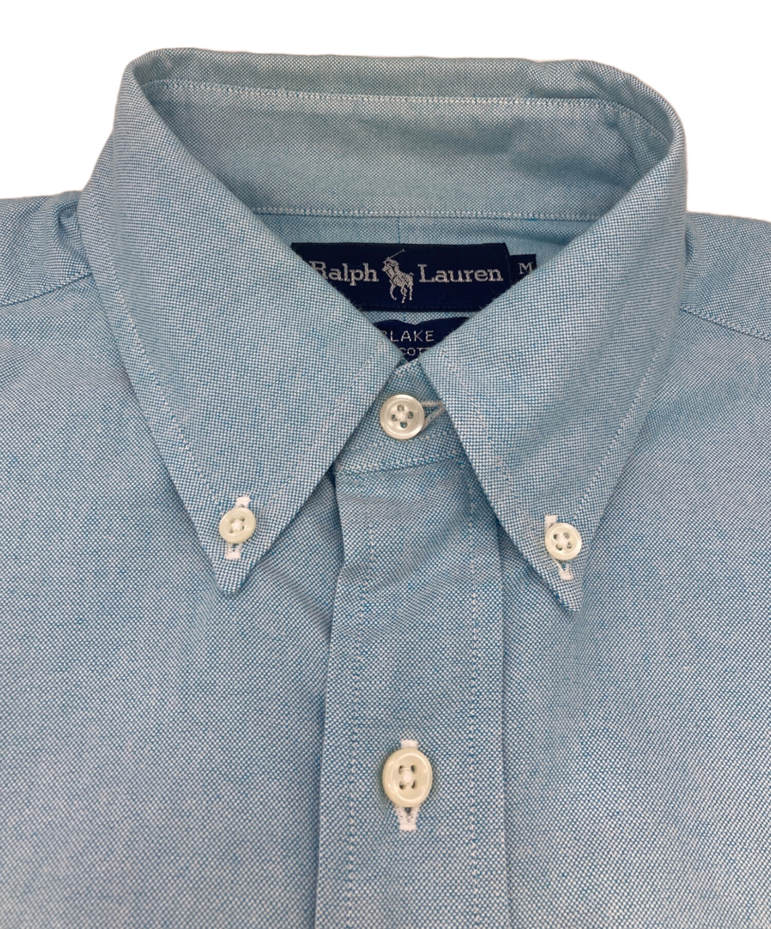 中古・古着通販】RALPH LAUREN (ラルフローレン) 半袖シャツ スカイ
