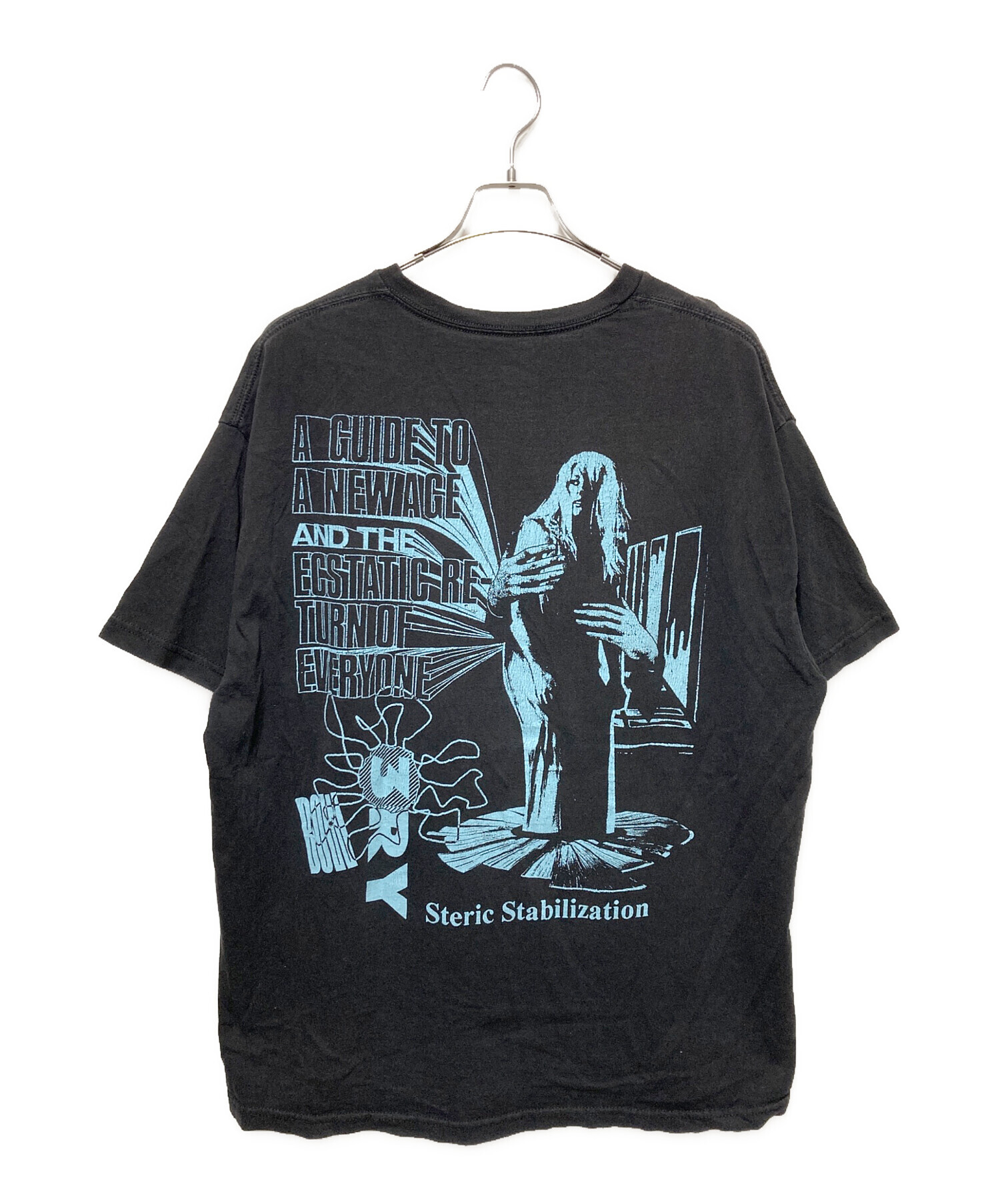 中古・古着通販】graphis (グラフィス) プリントTシャツ ブラック 