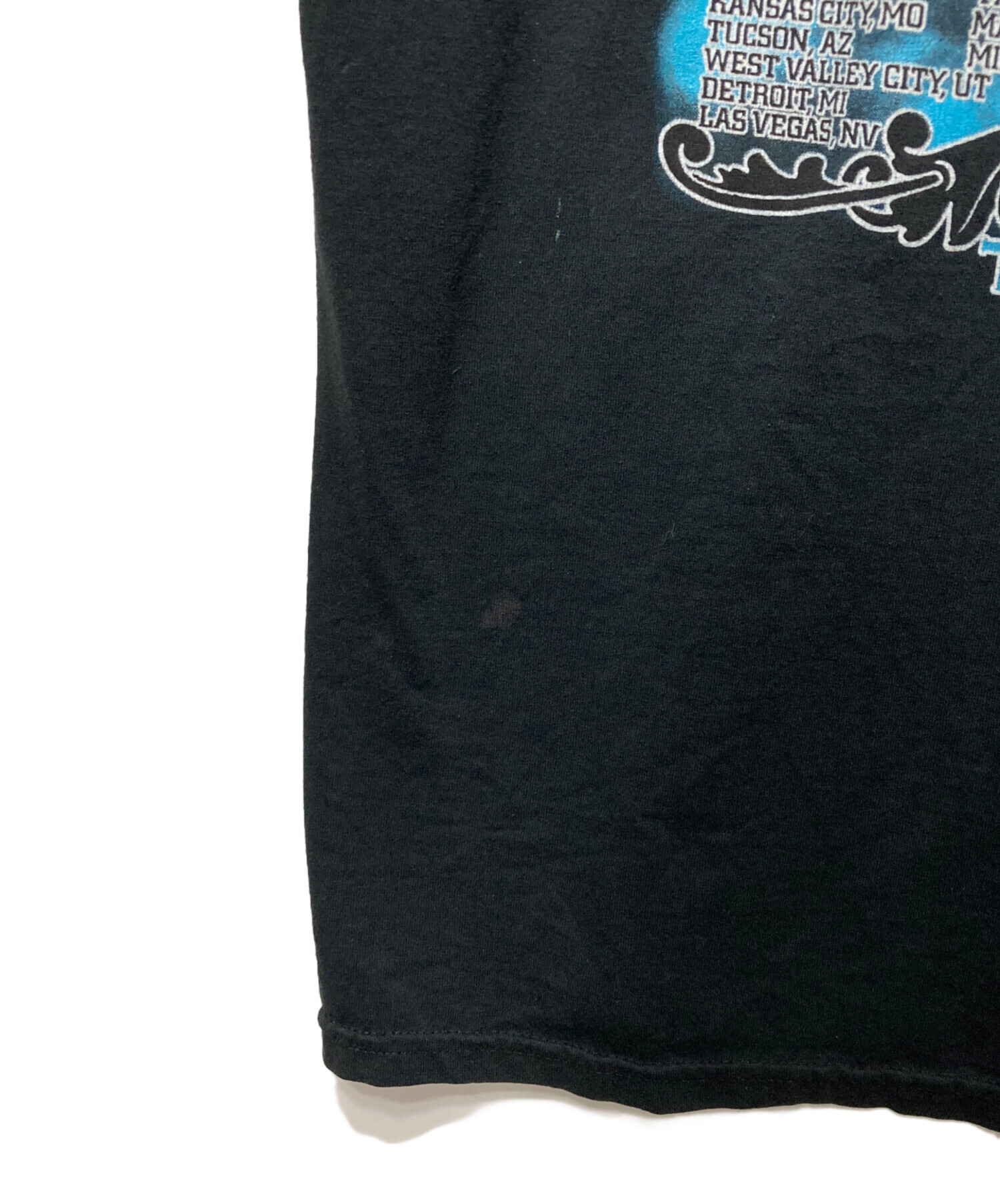 中古・古着通販】JERZEES (ジャージーズ) プリントTシャツ ブラック