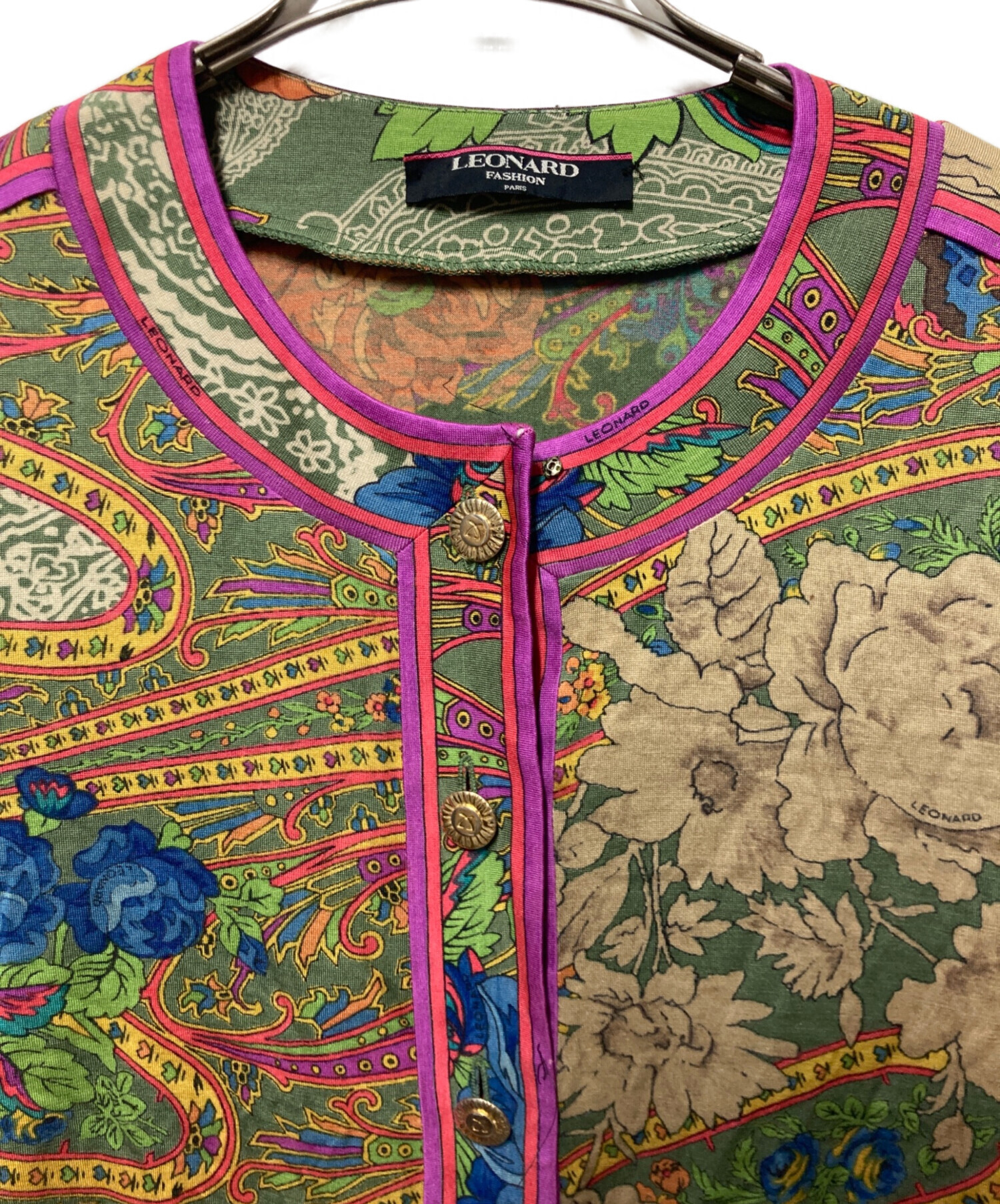 中古・古着通販】LEONARD FASHION (レオナールファッション) 金釦総柄