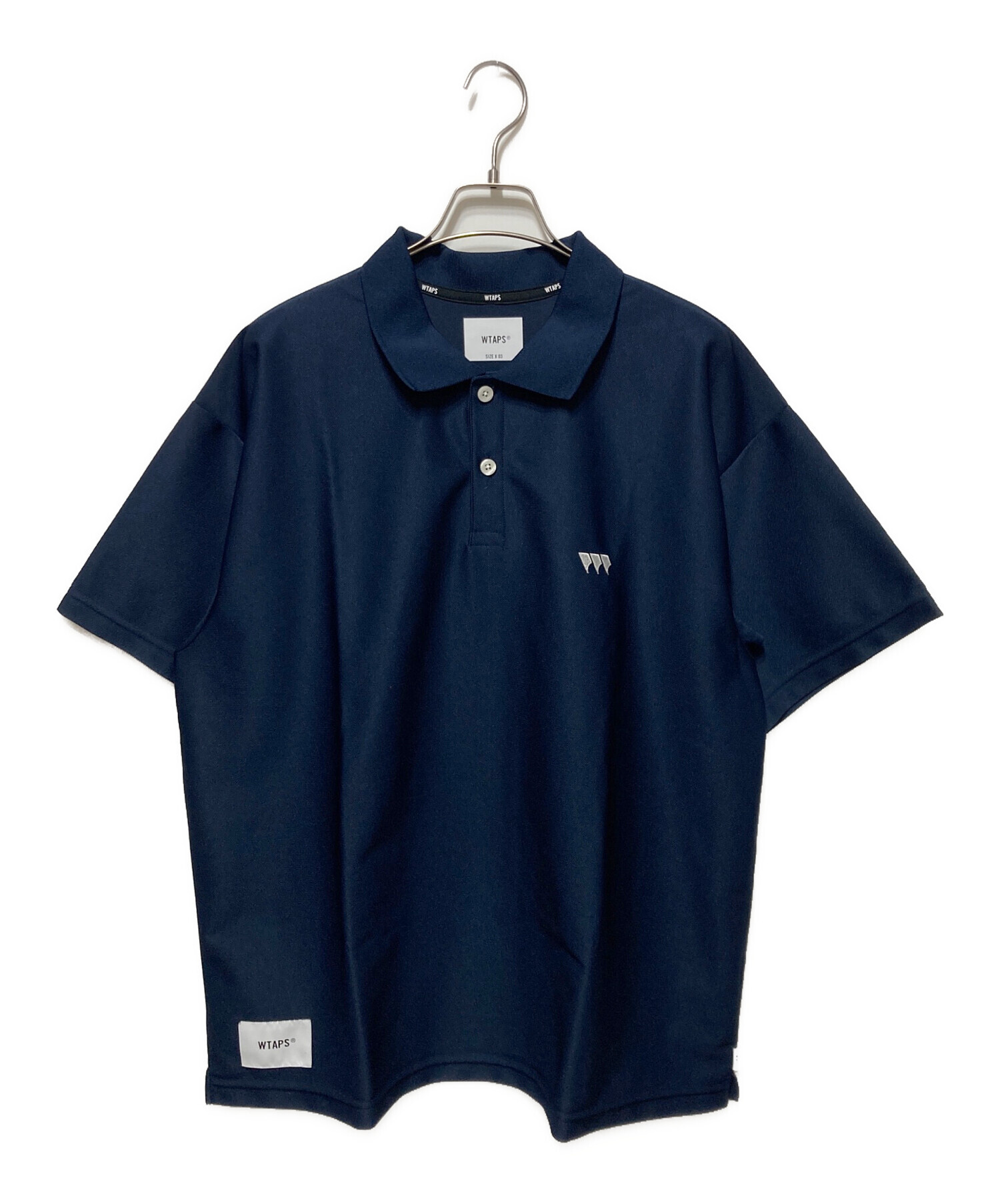 送料無料　新品タグ付き　 WTAPS 03 ネイビー 中古・古着通販】WTAPS (ダブルタップス) ポロシャツ ネイビー サイズ