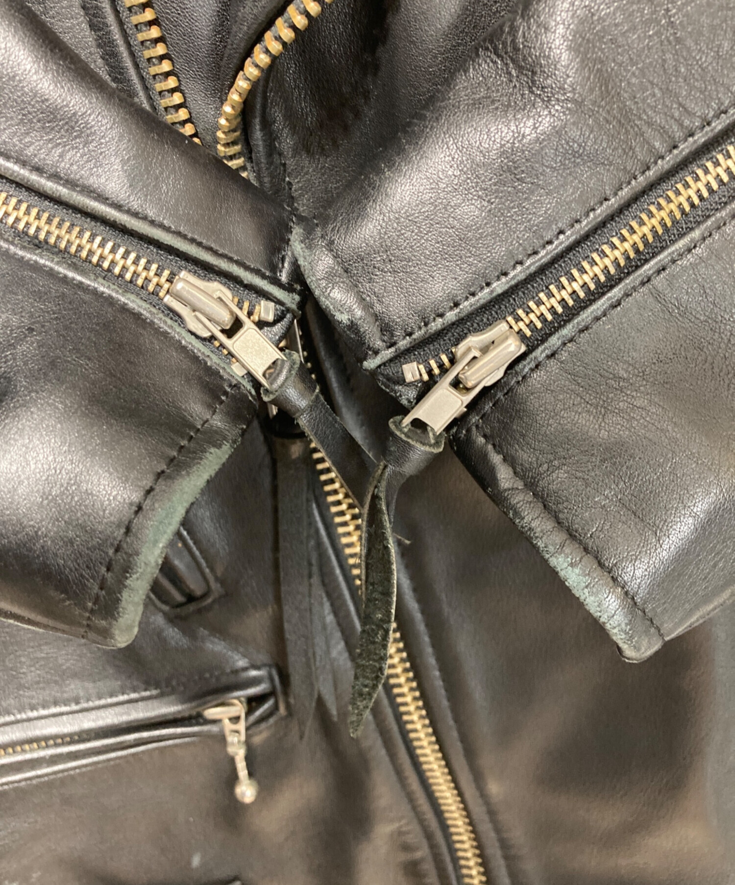 Freedom フリーダム　ライダースジャケット　L　サイズ40 牛皮 中古・古着通販】freedom (フリーダム) ライダースジャケット ブラック