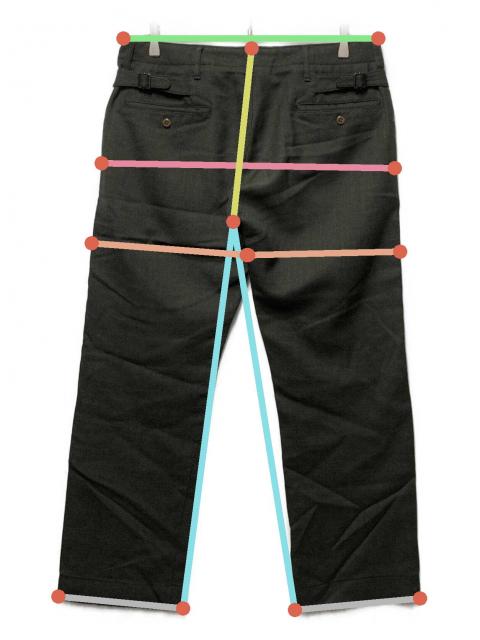 中古・古着通販】RRL (ダブルアールエル) トラウザーパンツ カーキ