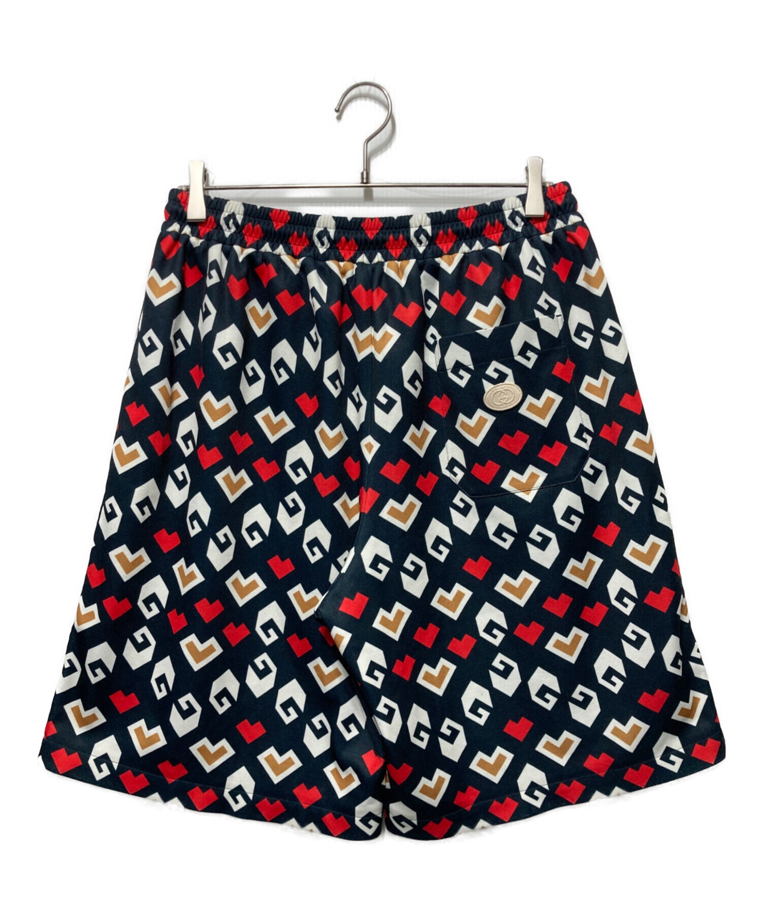 USED★GUCCI★ヘリンボーン柄パンツ★ガウチョパンツ★40★グッチパンツ 中古・古着通販】GUCCI (グッチ) 総柄デザイン ショートパンツ