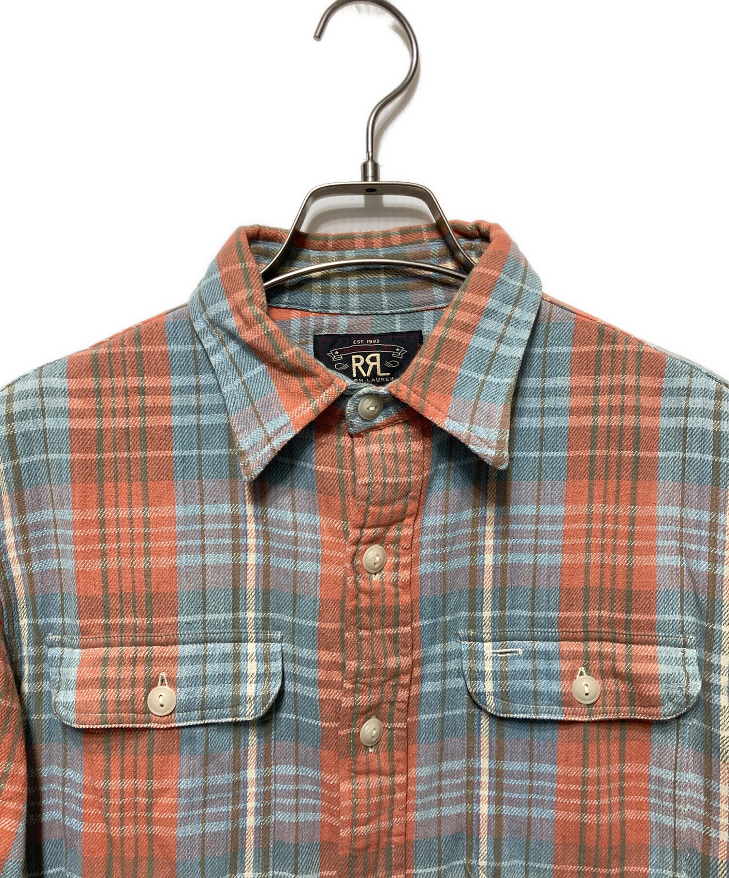 中古・古着通販】RRL (ダブルアールエル) ヘビーコットンネルシャツ 