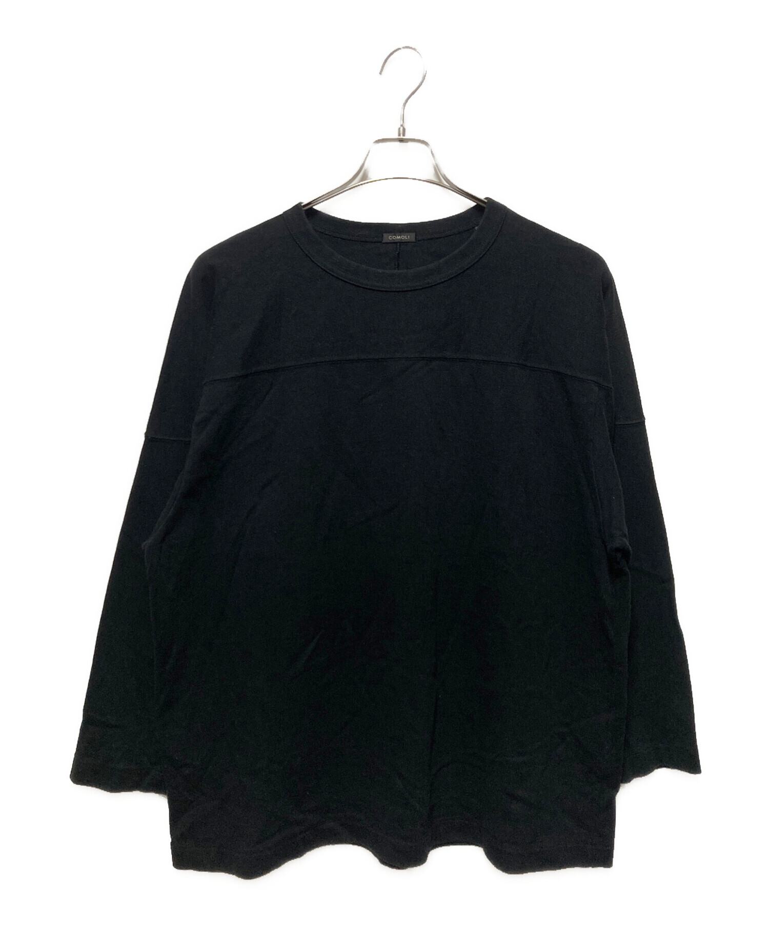中古・古着通販】COMOLI (コモリ) フットボールTシャツ ブラック