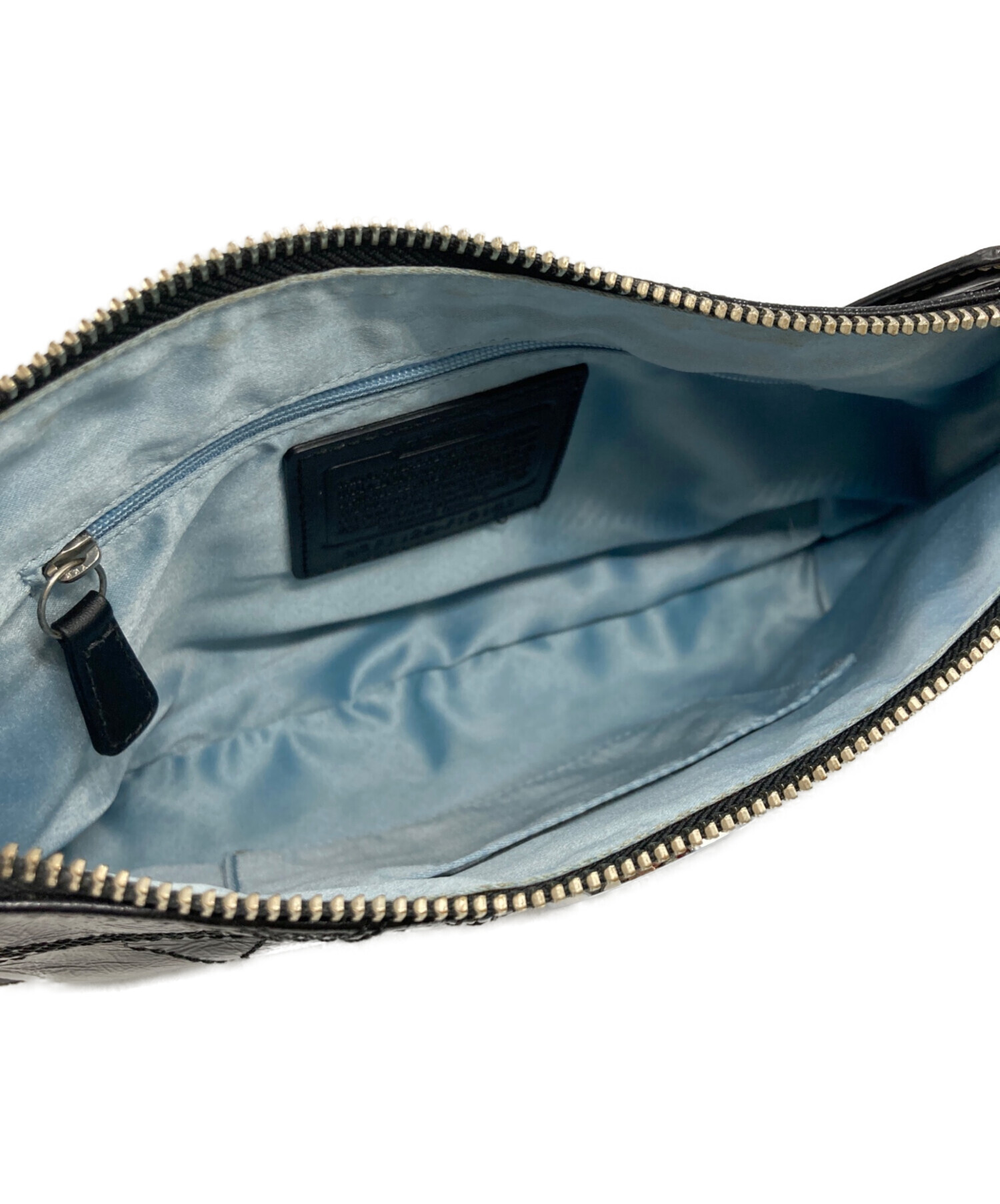 中古・古着通販】COACH (コーチ) ワンショルダーバッグ ブラック