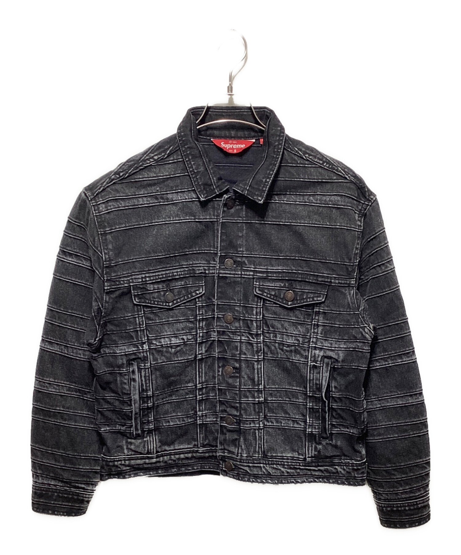Supreme ブラック デニムトラッカージャケット XLサイズ 中古・古着通販】Supreme (シュプリーム) Layered Denim Trucker